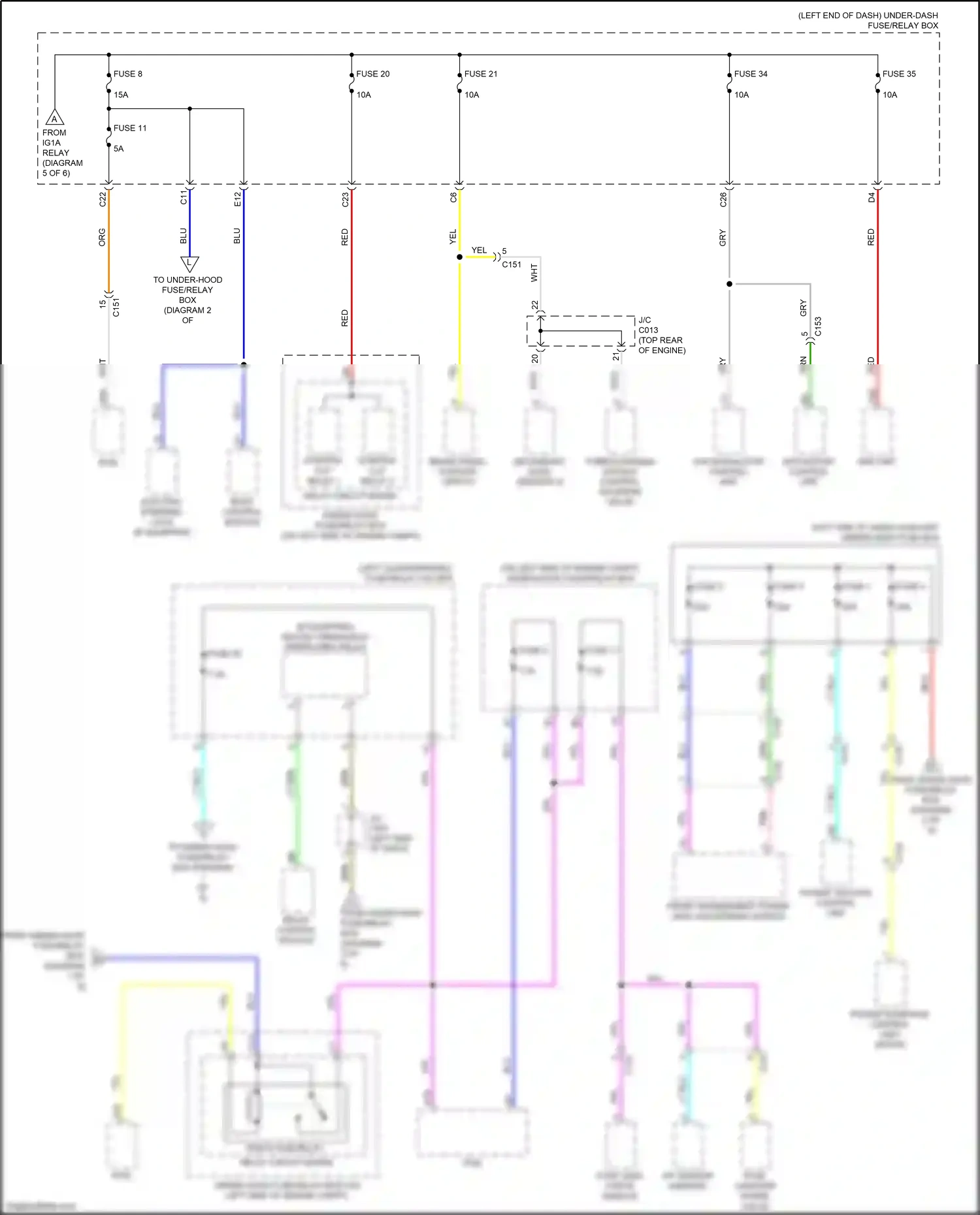 Wiring diagram power tailgate control unit for Honda CR-V V (2016-2022) (8 of 12)