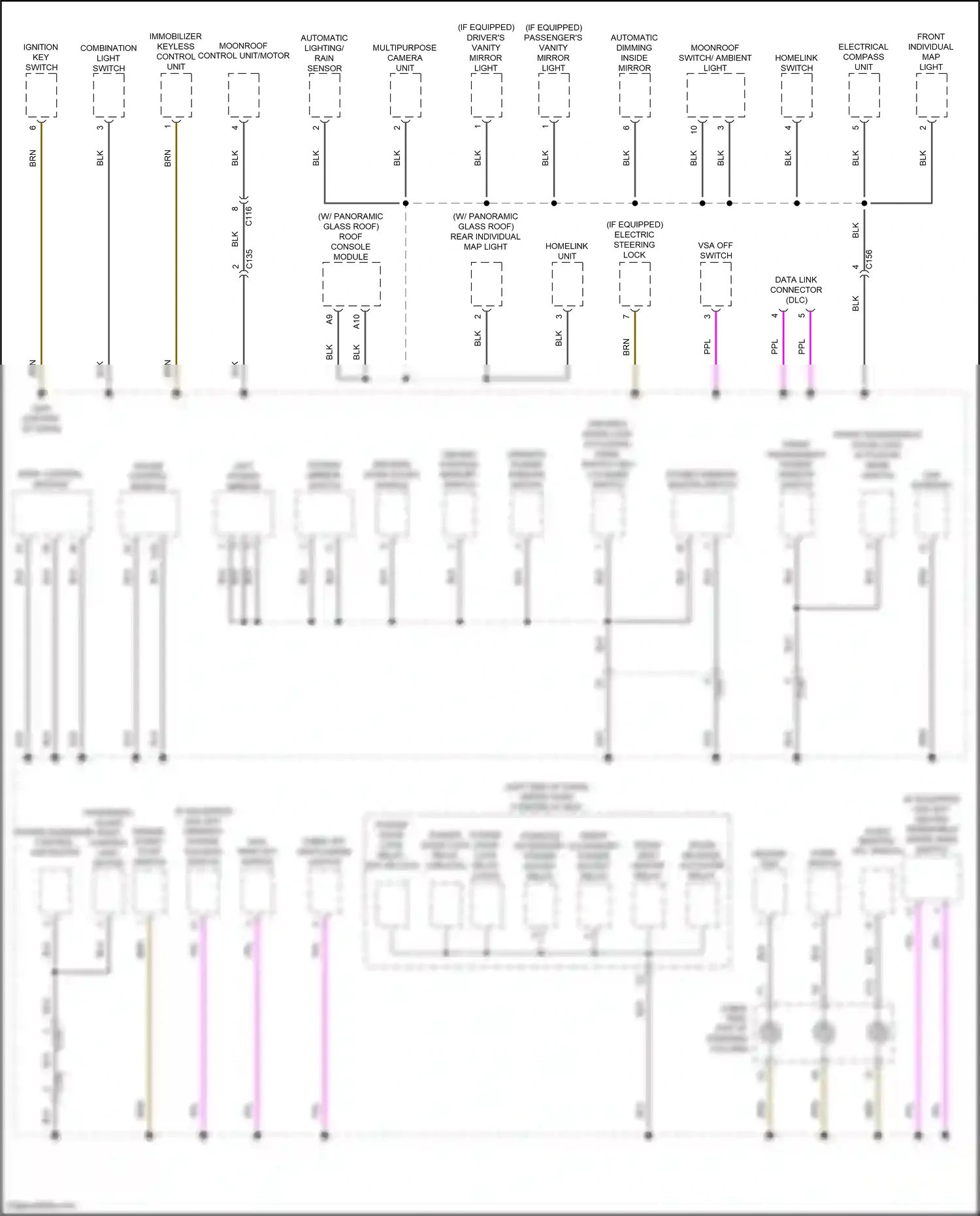 Wiring diagram power window master switch for Honda CR-V V (2016-2022) (12 of 19)
