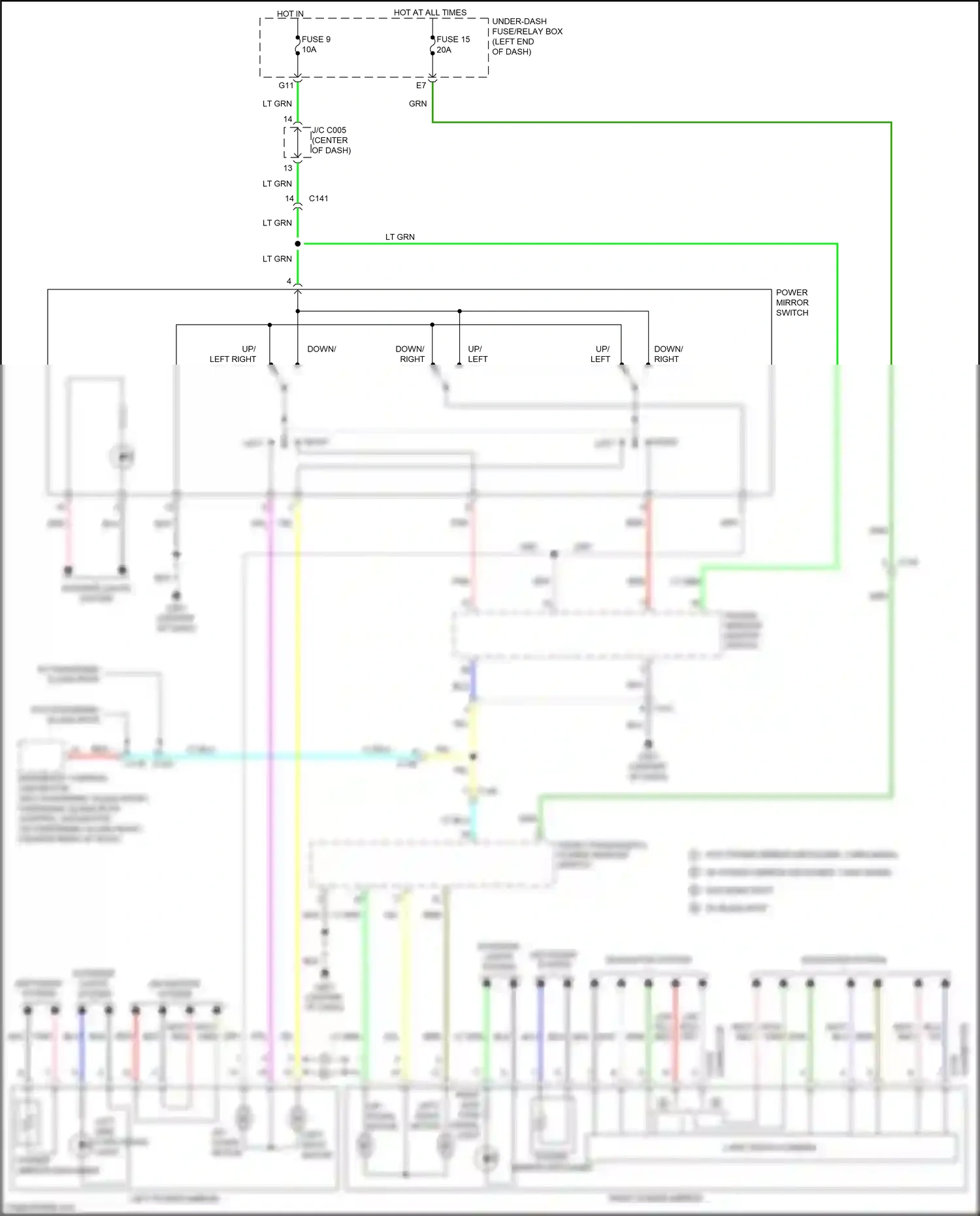 Wiring diagram power window master switch for Honda CR-V V (2016-2022) (19 of 19)