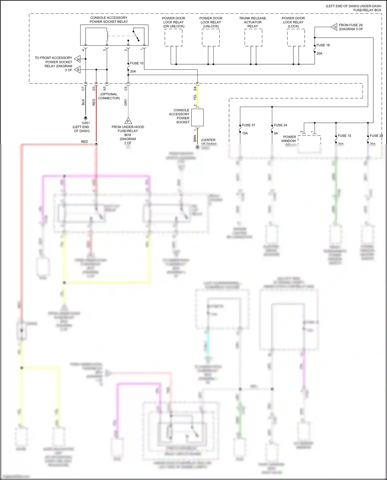 Wiring diagram power window master switch for Honda CR-V V (2016-2022) (18 of 19)