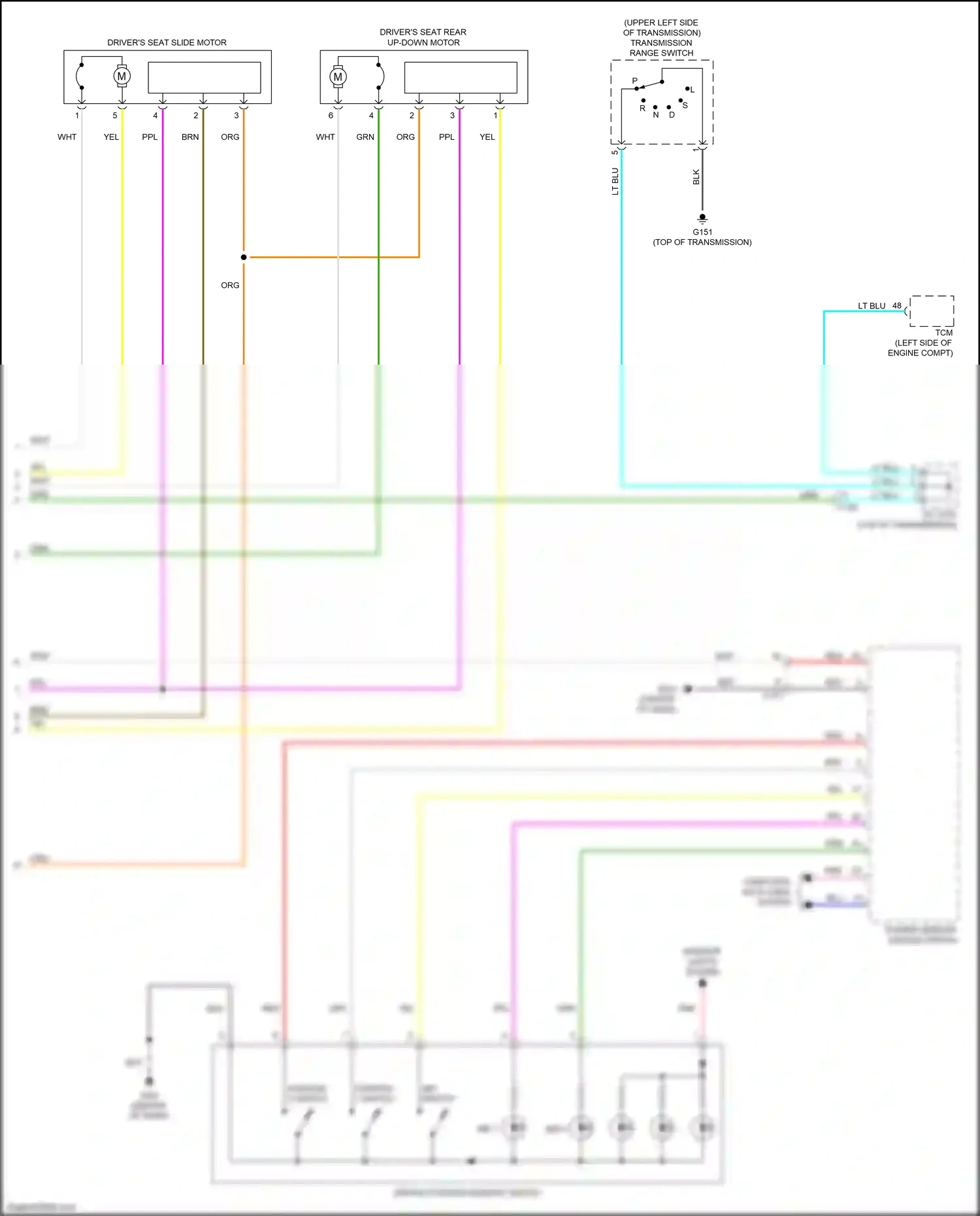 Wiring diagram power window master switch for Honda CR-V V (2016-2022) (5 of 19)