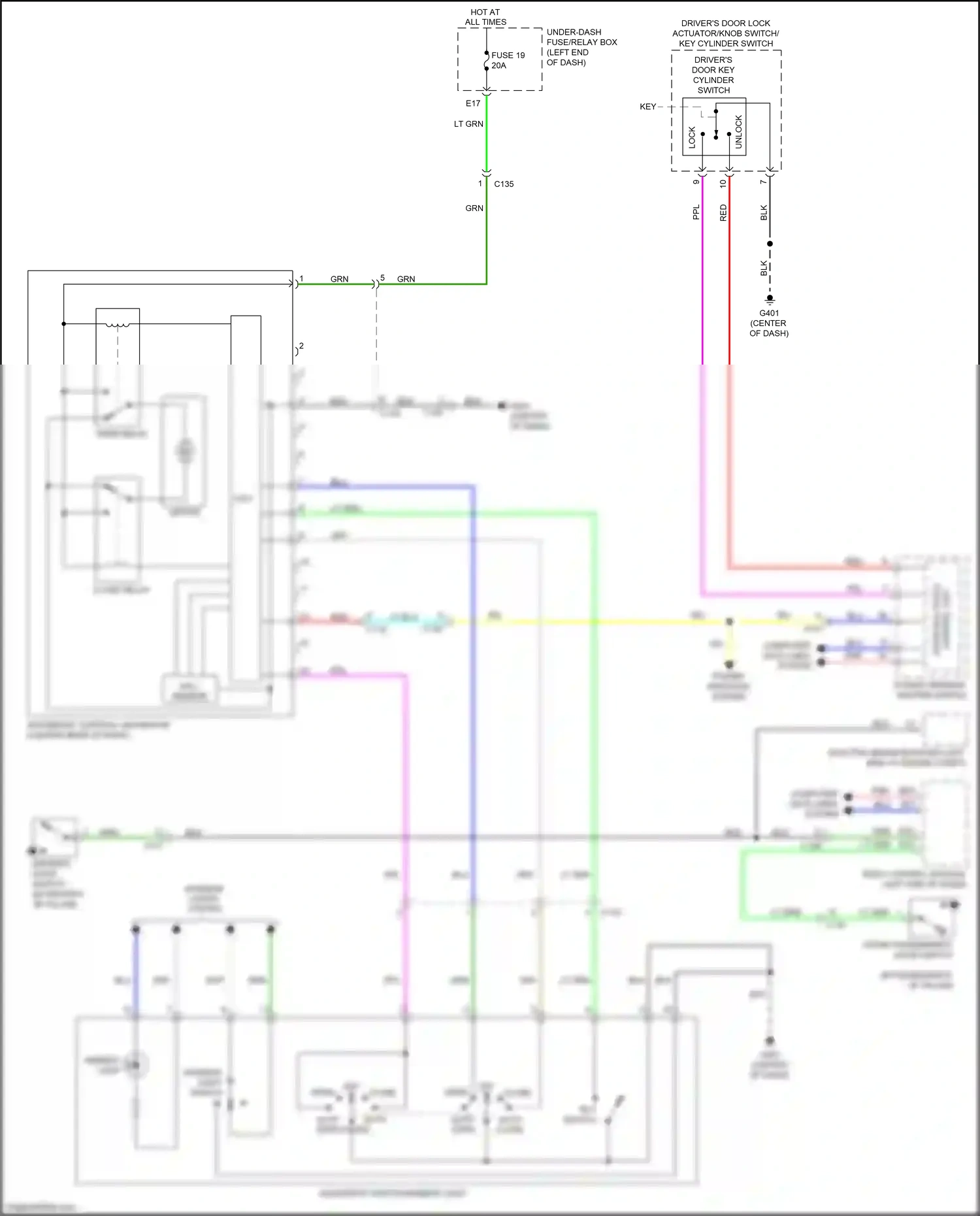 Wiring diagram power window master switch for Honda CR-V V (2016-2022) (13 of 19)