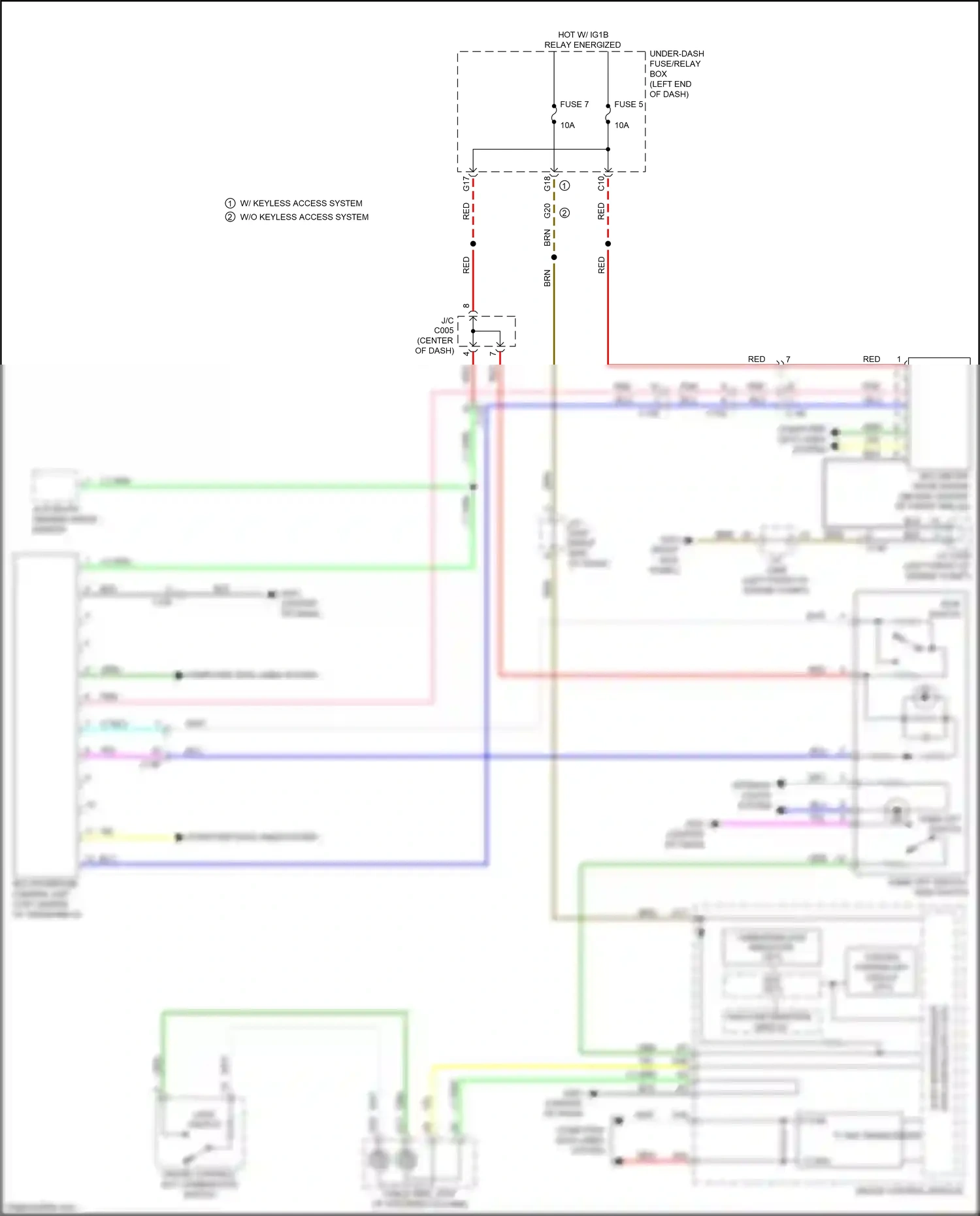 Wiring diagram rdm switch for Honda CR-V V (2016-2022) (1 of 1)