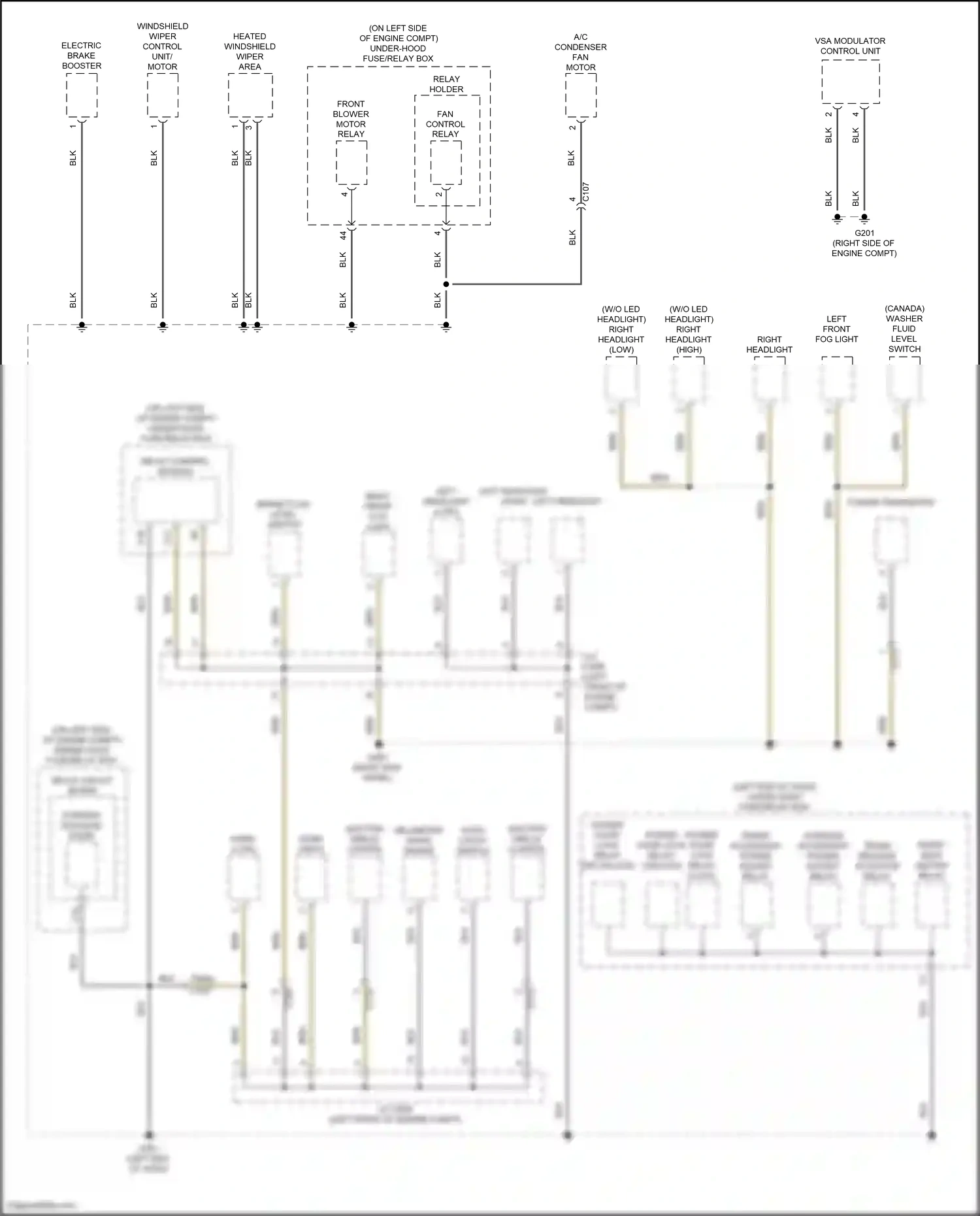 Wiring diagram relay control module for Honda CR-V V (2016-2022) (12 of 18)