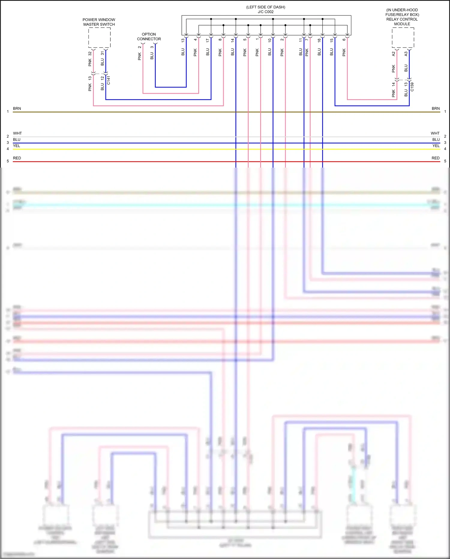 Wiring diagram relay control module for Honda CR-V V (2016-2022) (1 of 18)