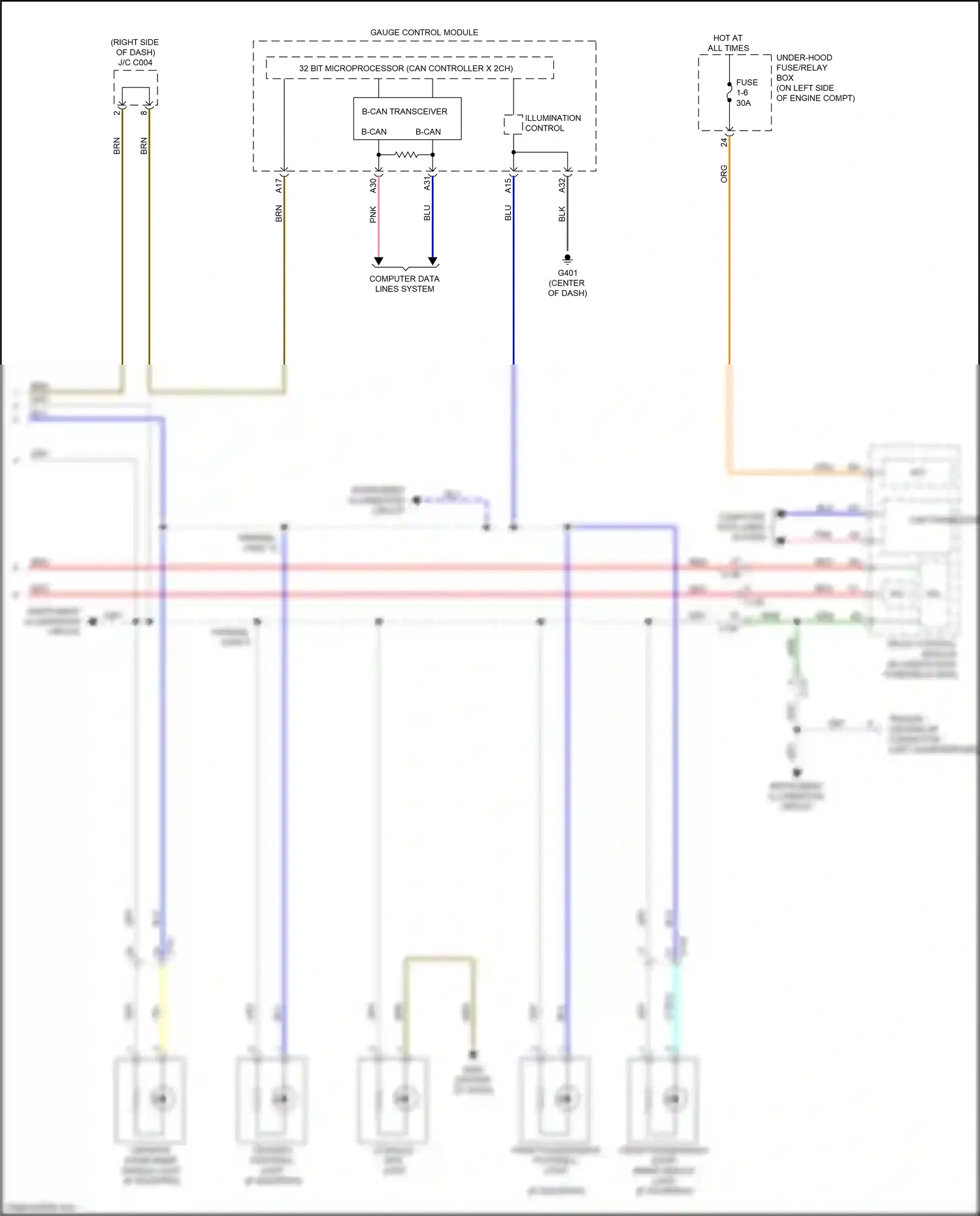 Wiring diagram relay control module for Honda CR-V V (2016-2022) (3 of 18)