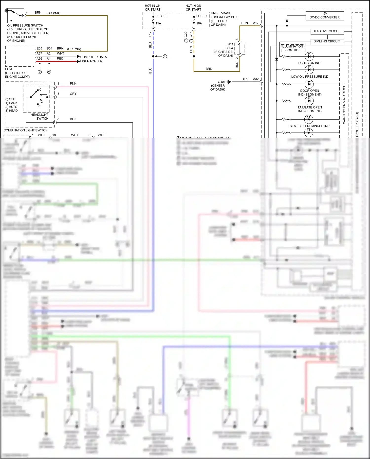 Wiring diagram tpms switch for Honda CR-V V (2016-2022) (1 of 1)
