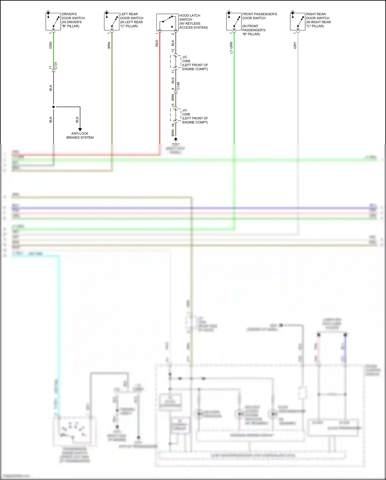 Wiring diagram transmission range switch for Honda CR-V V (2016-2022) (3 of 12)