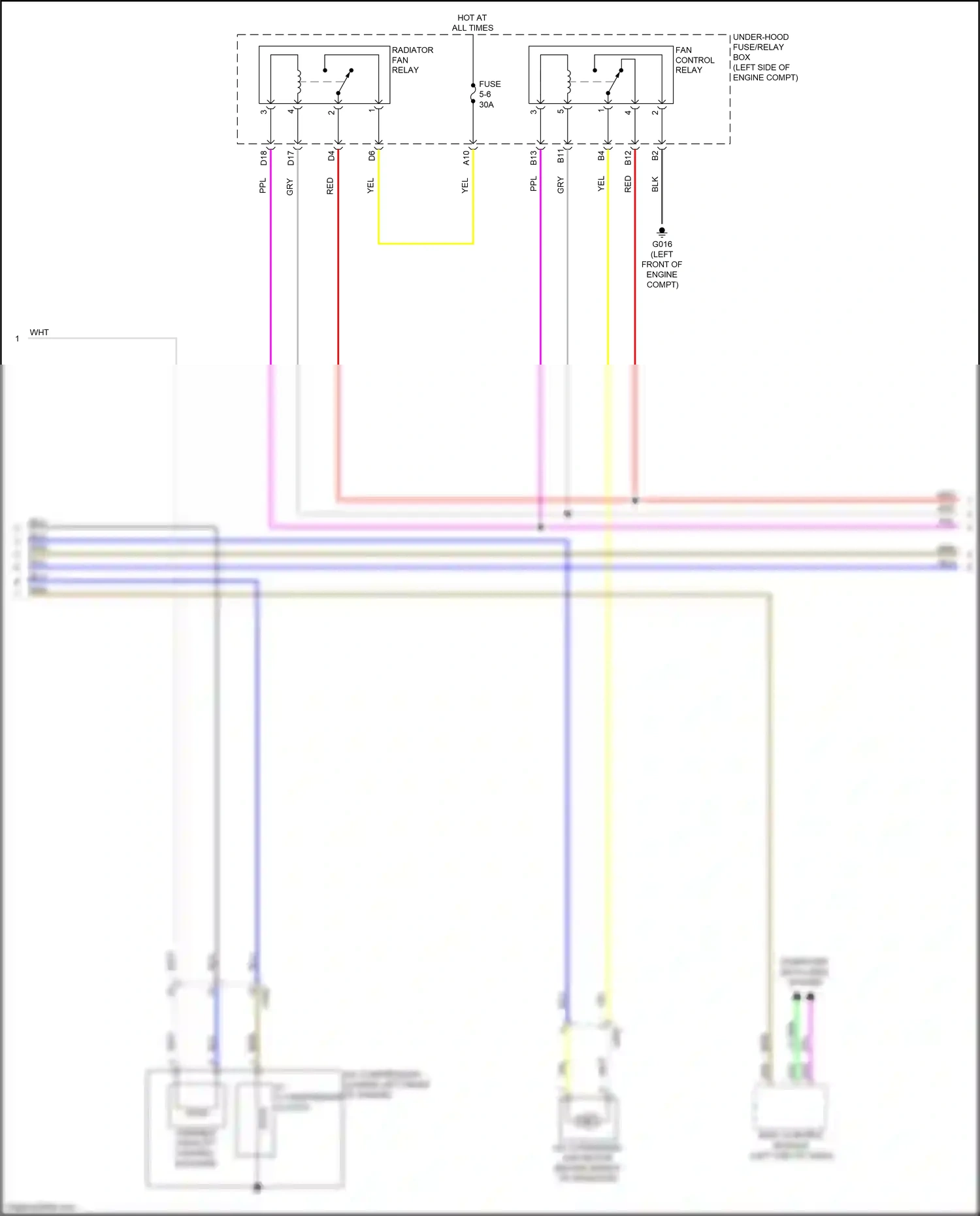 Wiring diagram a/c compressor for Honda CR-V VI (2022-2024) (1 of 1)