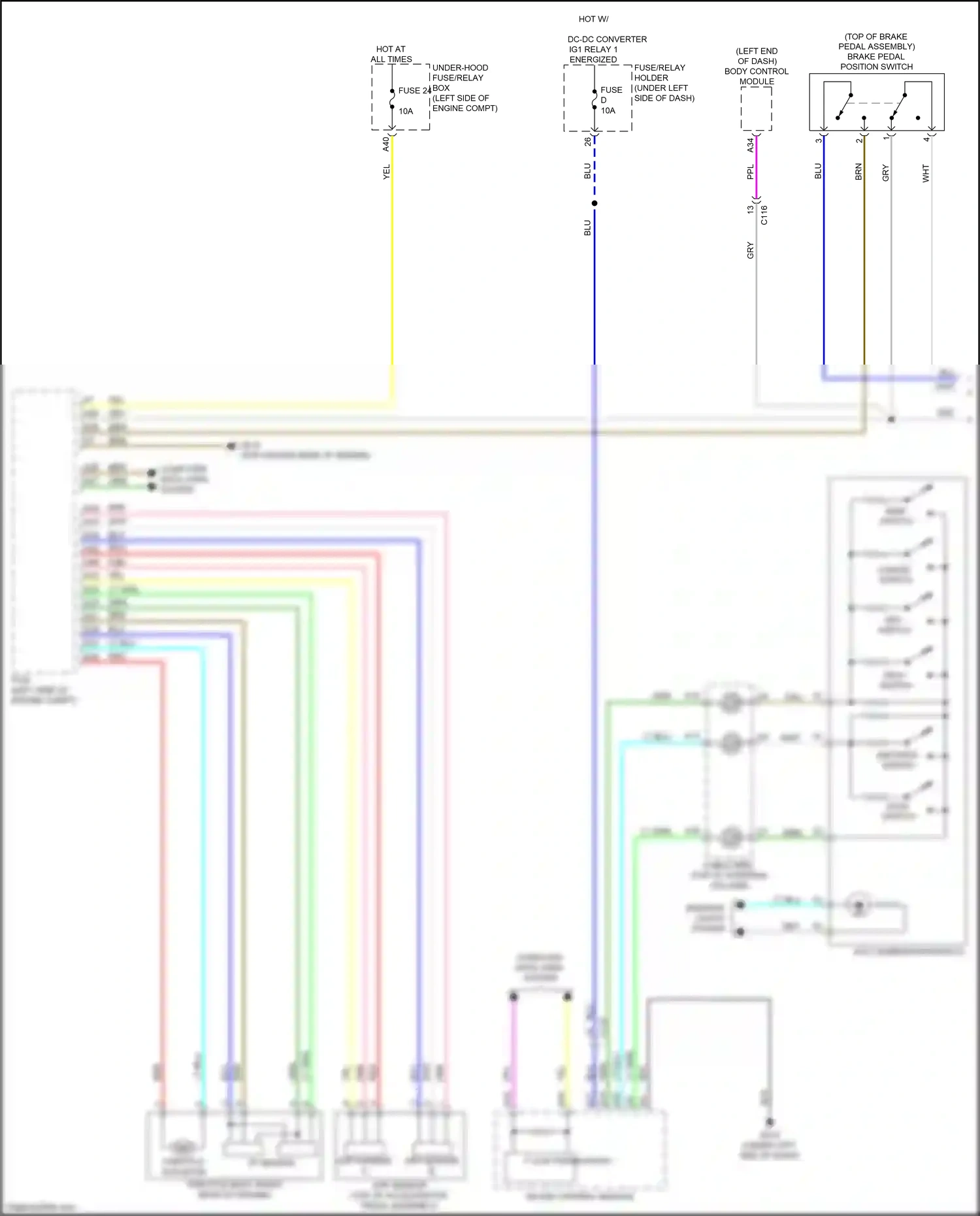 Wiring diagram app sensor b for Honda CR-V VI (2022-2024) (3 of 7)