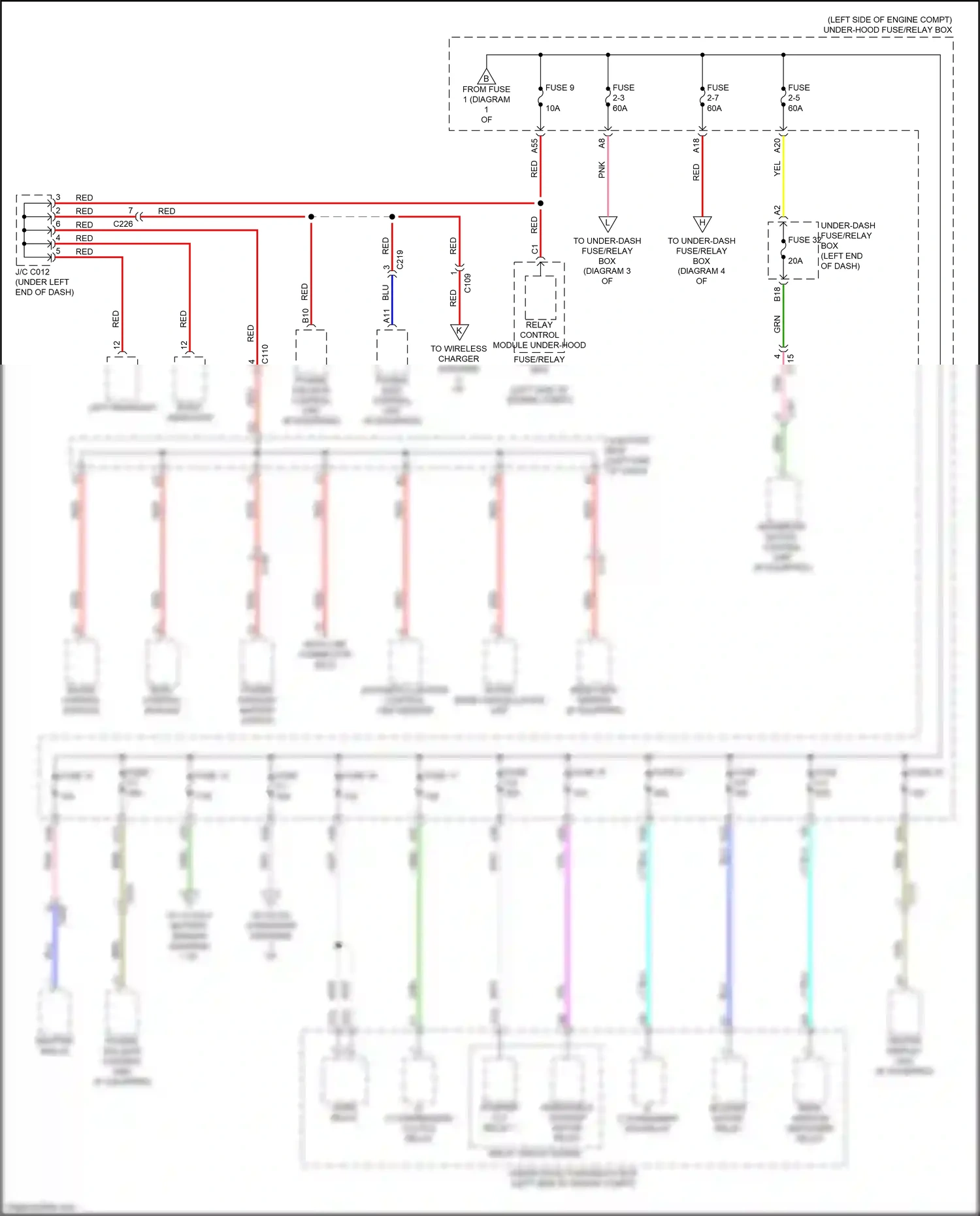 Wiring diagram automatic lighting control unit-sensor for Honda CR-V VI (2022-2024) (9 of 10)