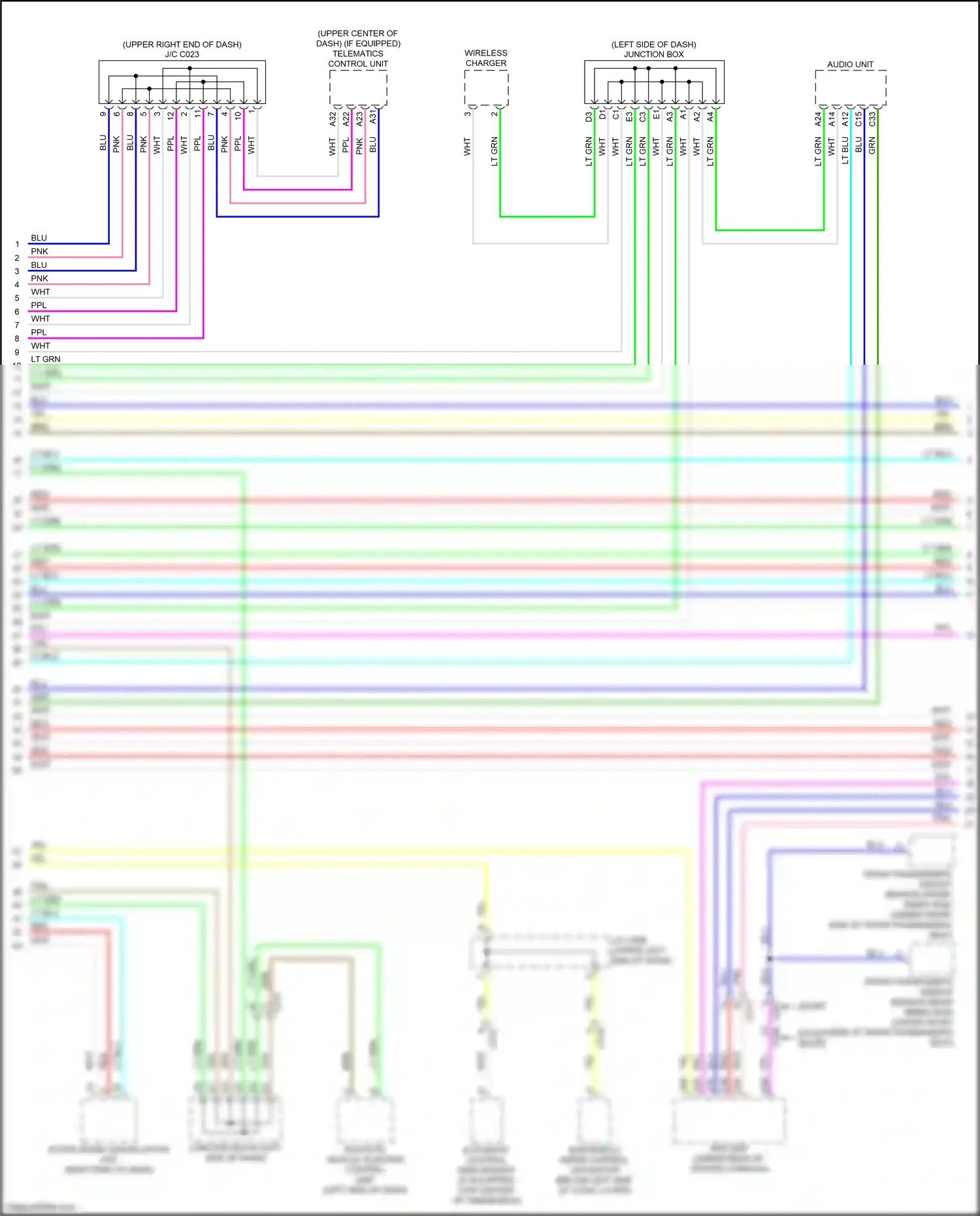 Wiring diagram automatic lighting/ rain sensor for Honda CR-V VI (2022-2024) (2 of 4)