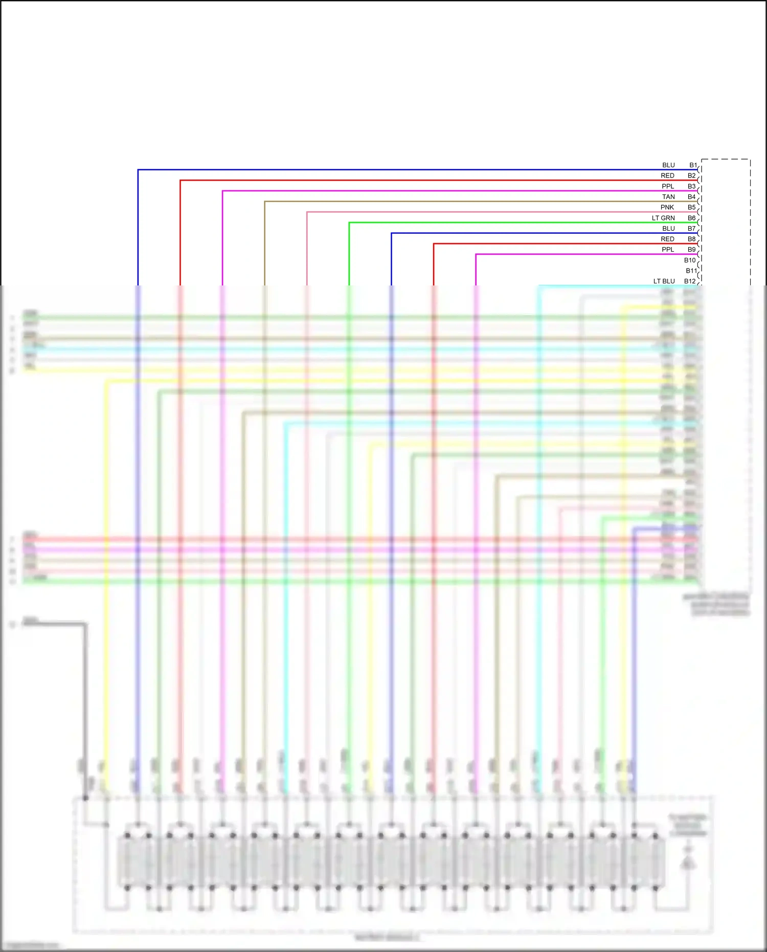 Wiring diagram battery module 2 for Honda CR-V VI (2022-2024) (3 of 3)