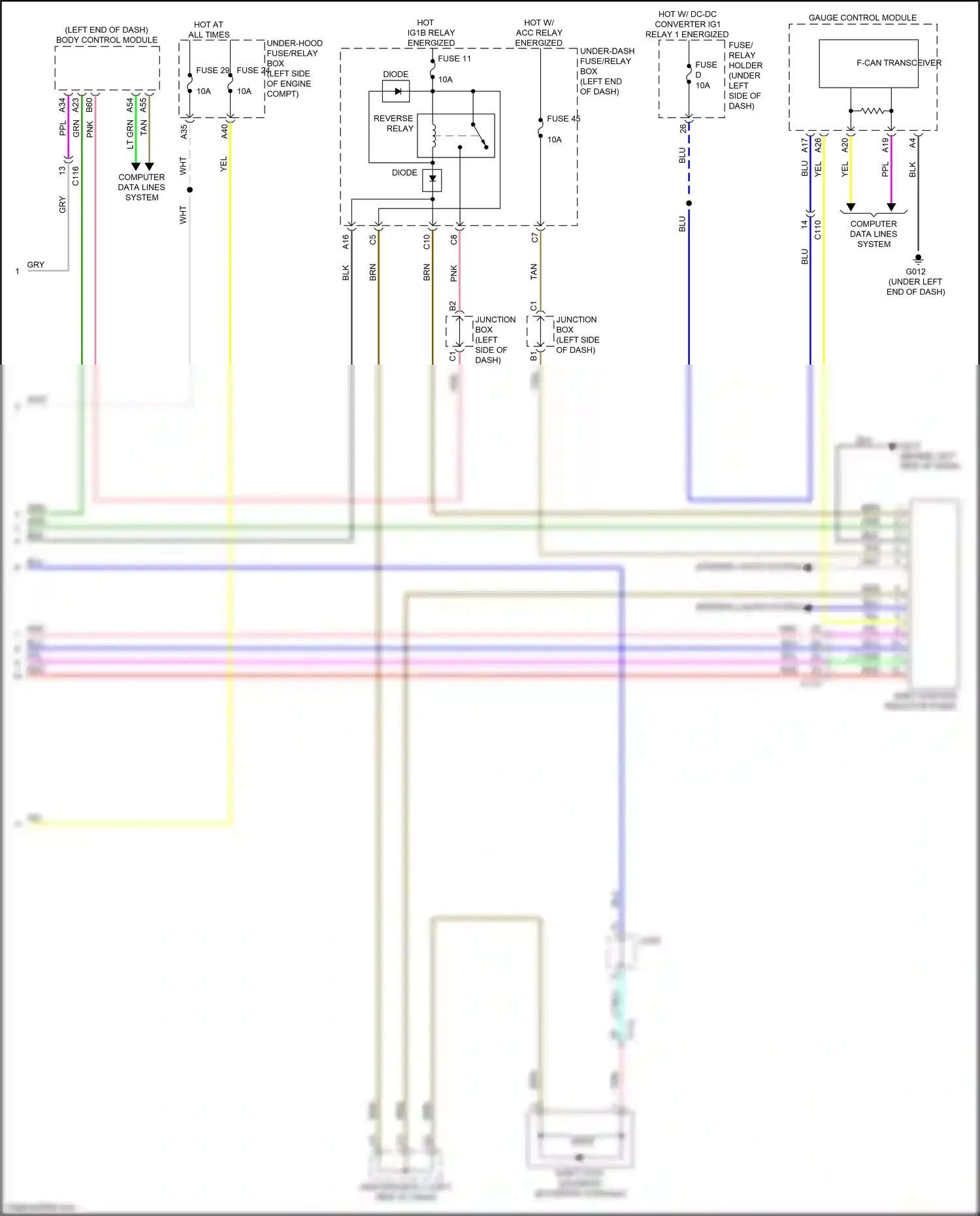 Wiring diagram computer data lines system for Honda CR-V VI (2022-2024) (93 of 112)