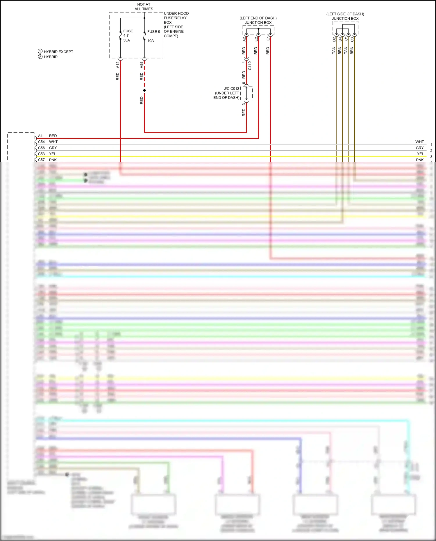 Wiring diagram computer data lines system for Honda CR-V VI (2022-2024) (47 of 112)
