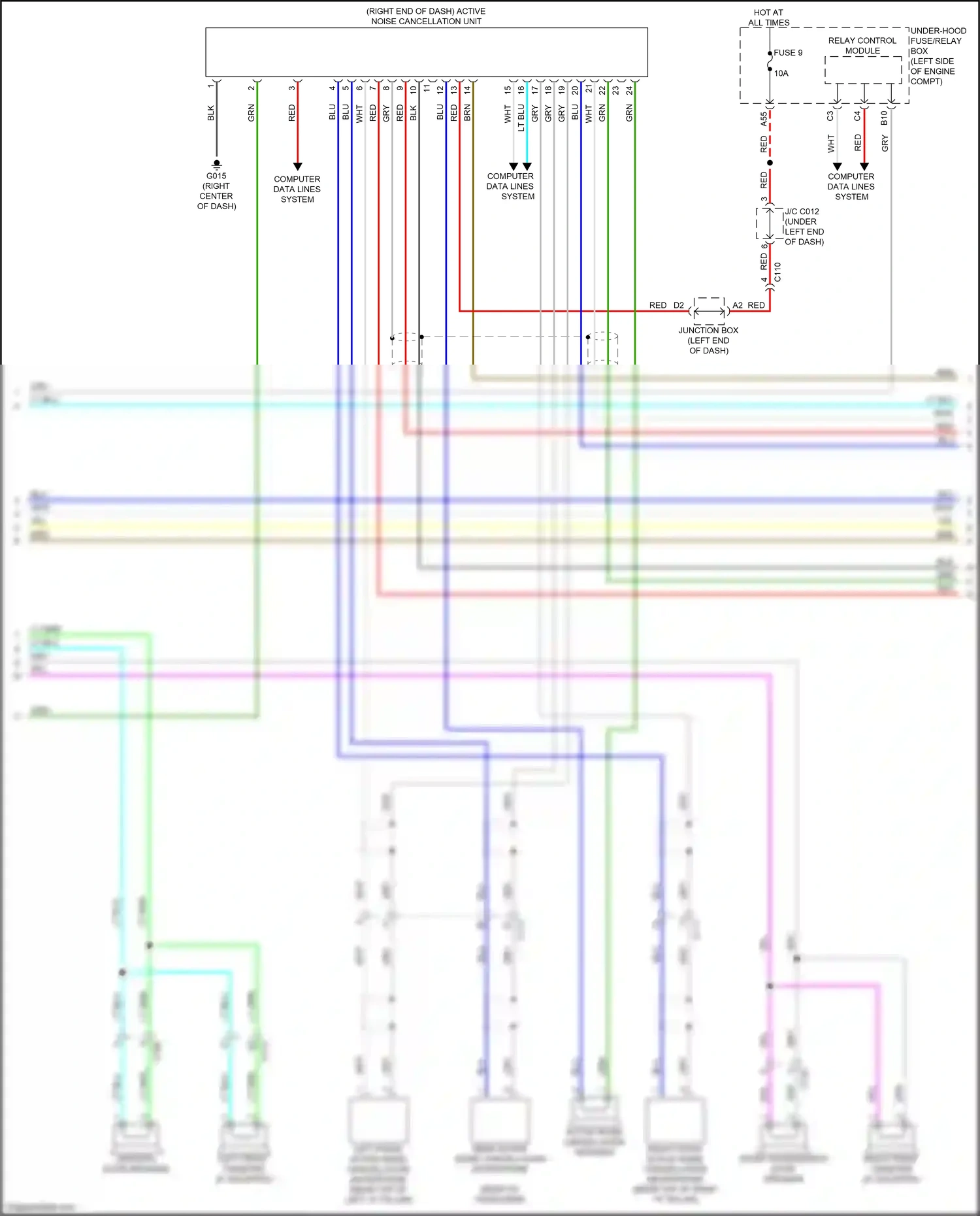 Wiring diagram computer data lines system for Honda CR-V VI (2022-2024) (16 of 112)