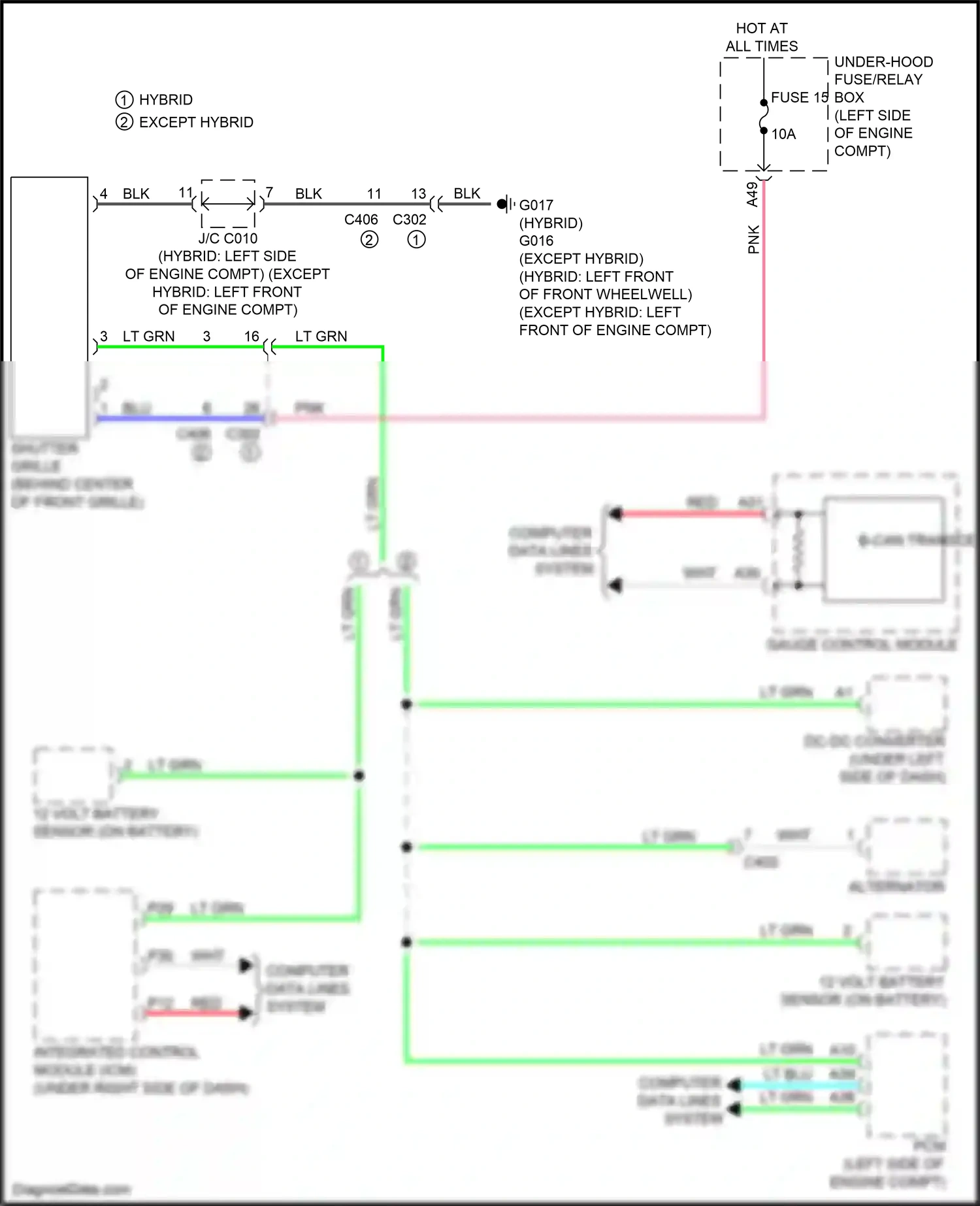 Wiring diagram computer data lines system for Honda CR-V VI (2022-2024) (45 of 112)