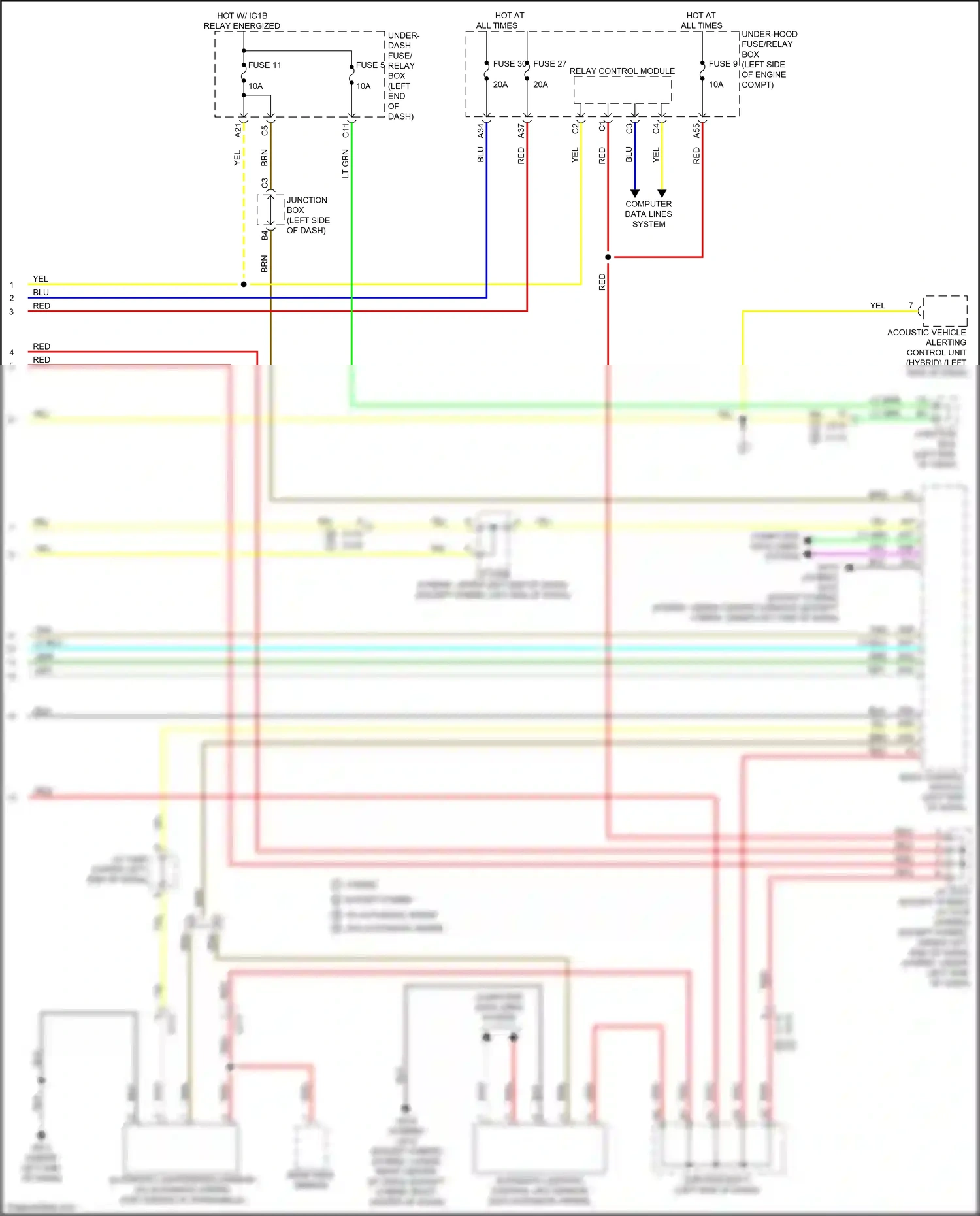 Wiring diagram computer data lines system for Honda CR-V VI (2022-2024) (86 of 112)