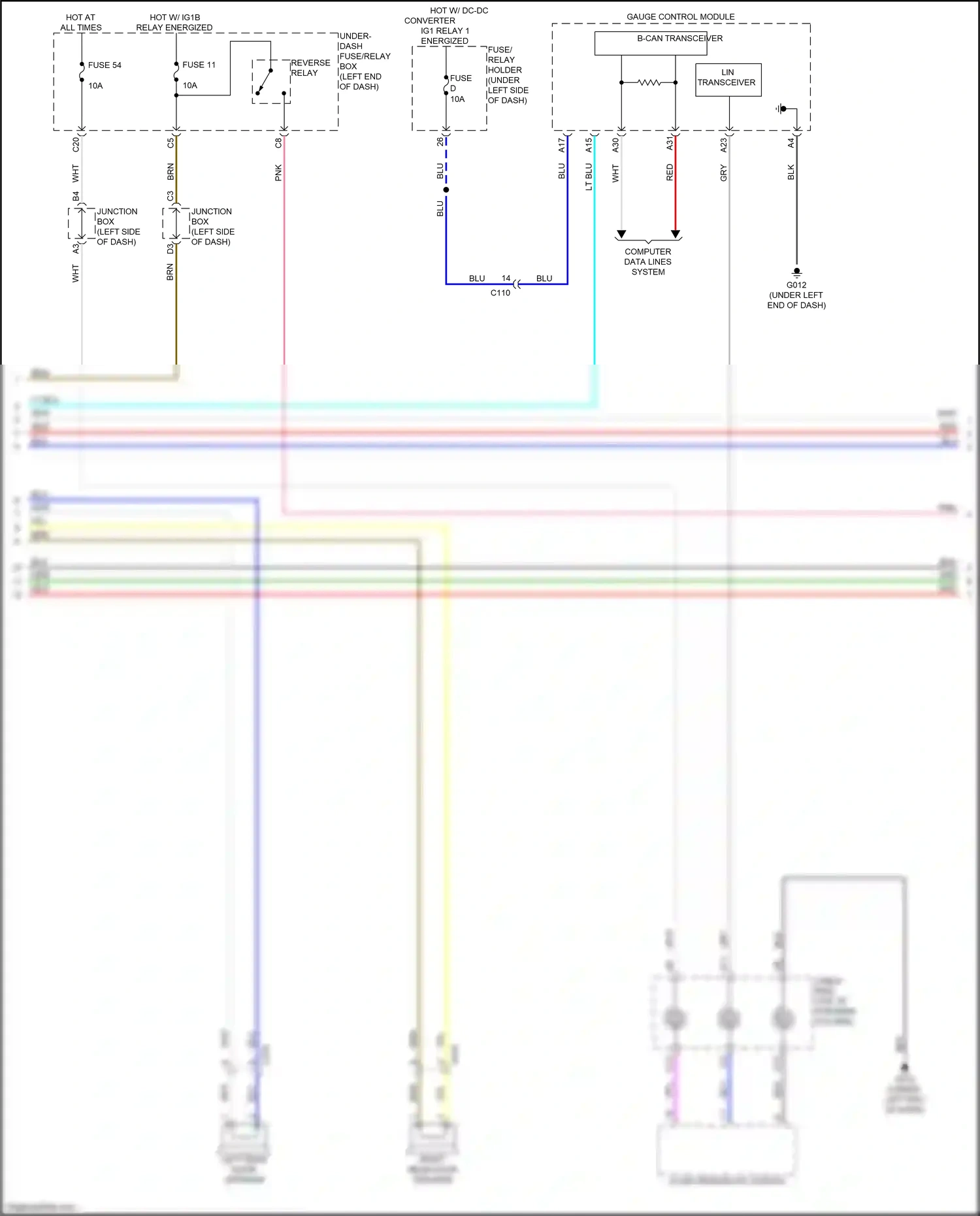 Wiring diagram computer data lines system for Honda CR-V VI (2022-2024) (17 of 112)