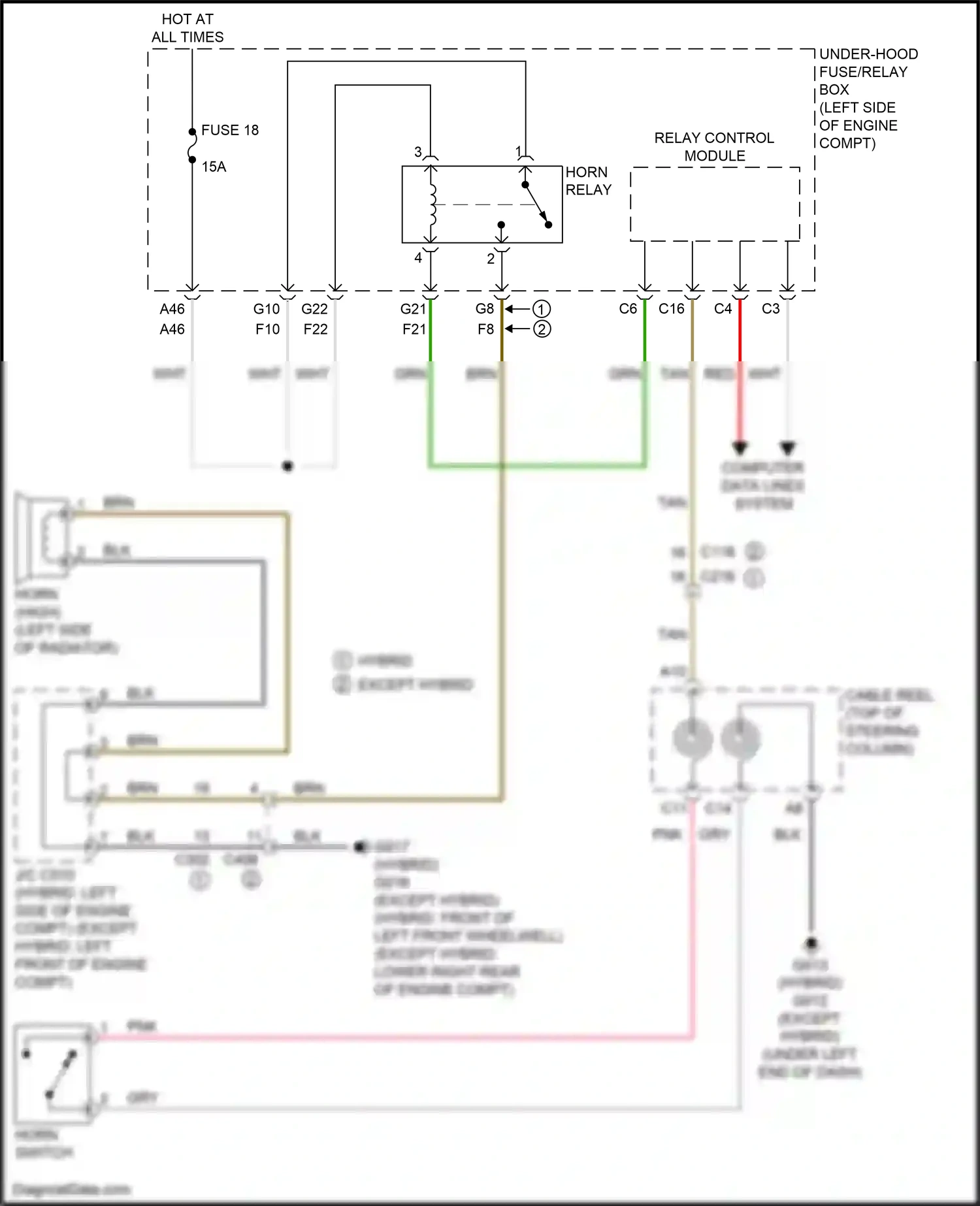 Wiring diagram computer data lines system for Honda CR-V VI (2022-2024) (59 of 112)