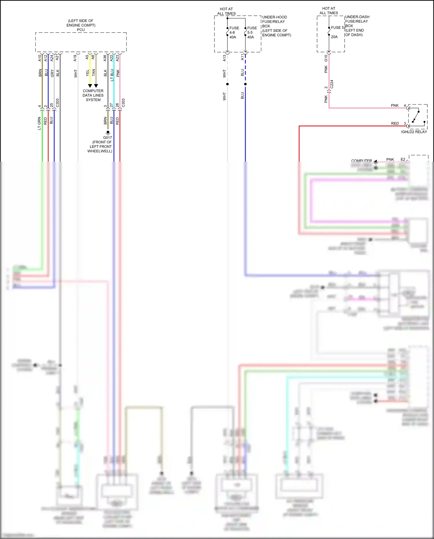 Wiring diagram computer data lines system for Honda CR-V VI (2022-2024) (22 of 112)