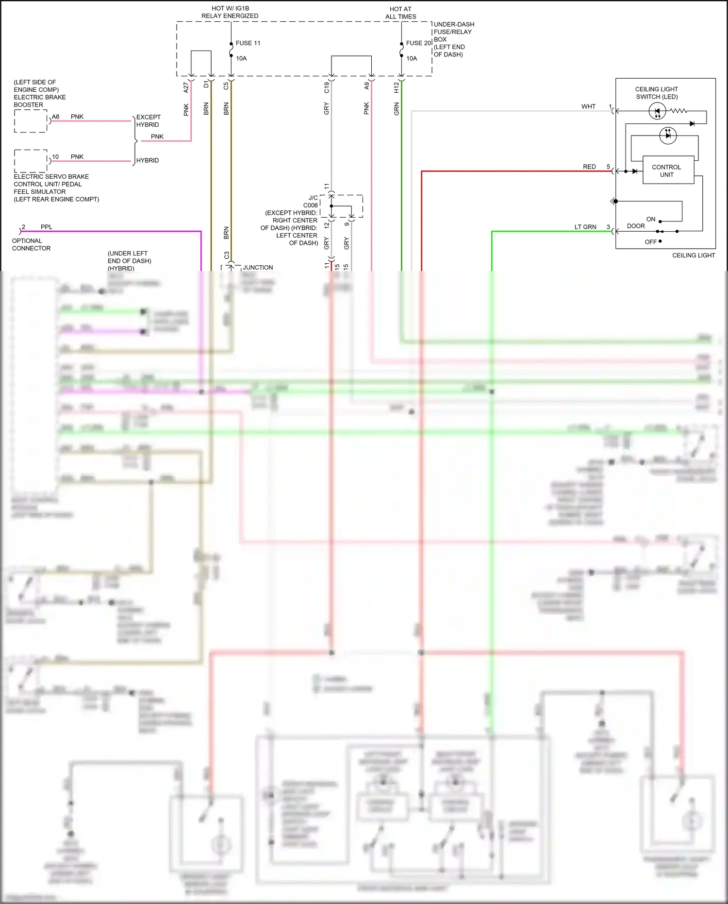 Wiring diagram control unit) for Honda CR-V VI (2022-2024) (2 of 8)