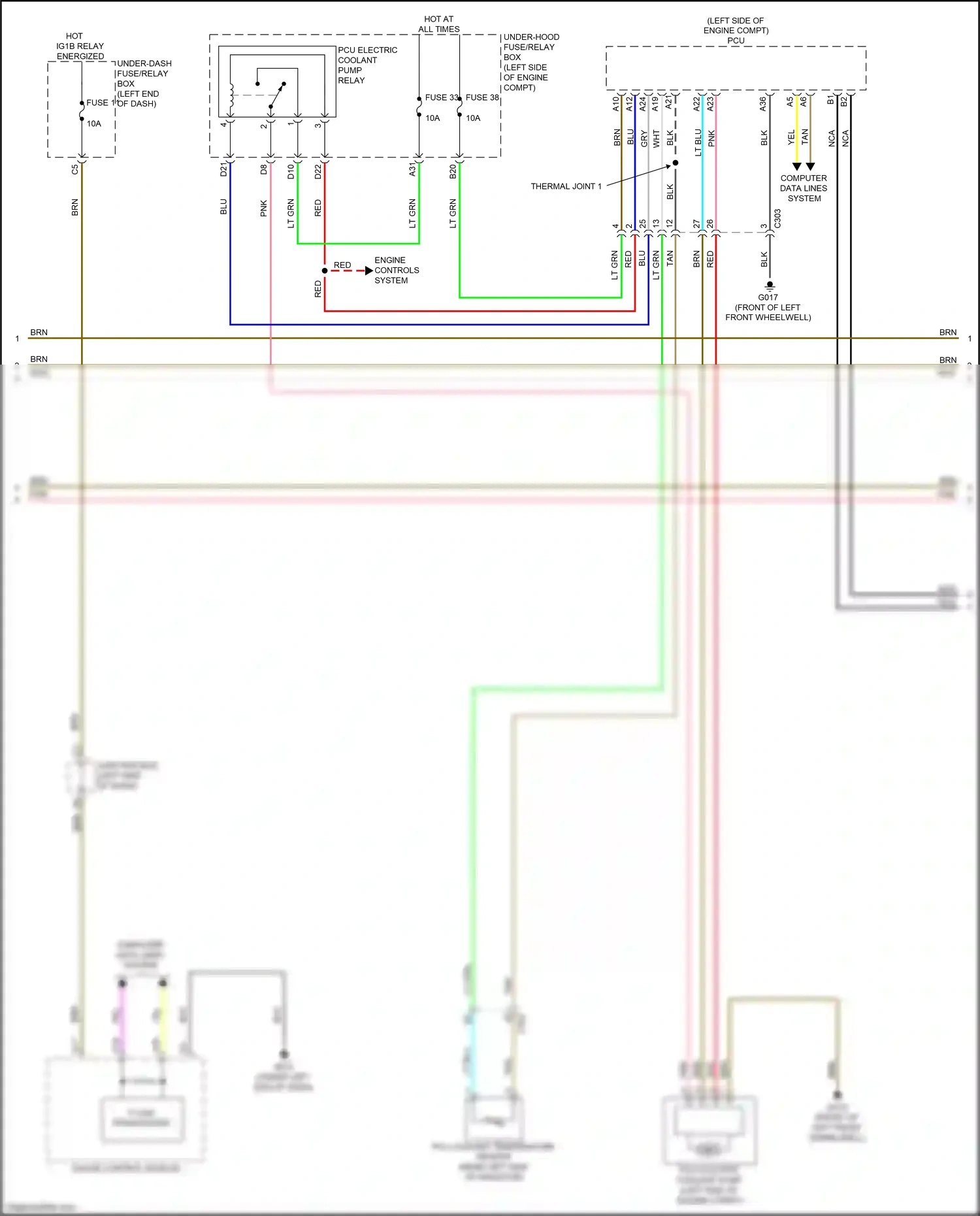 Wiring diagram engine controls system for Honda CR-V VI (2022-2024) (2 of 5)