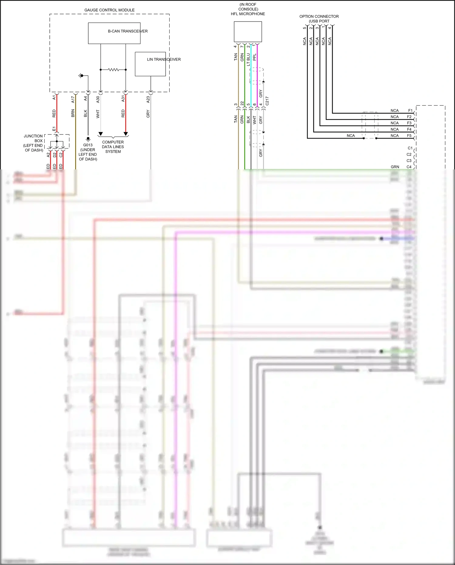 Wiring diagram gauge control module for Honda CR-V VI (2022-2024) (8 of 51)