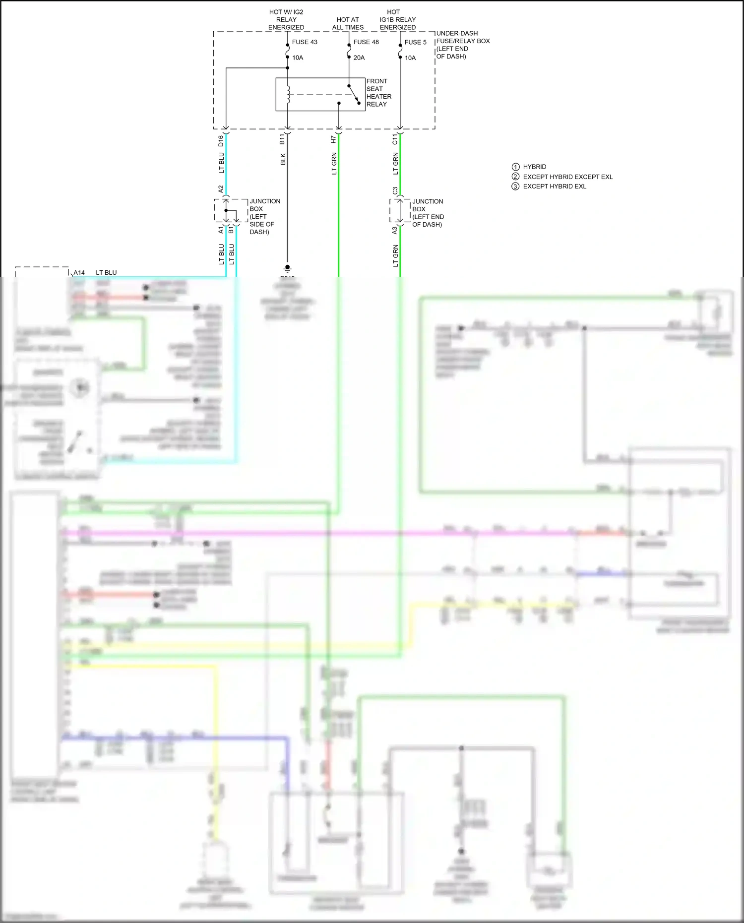 Wiring diagram junction box e for Honda CR-V VI (2022-2024) (4 of 11)