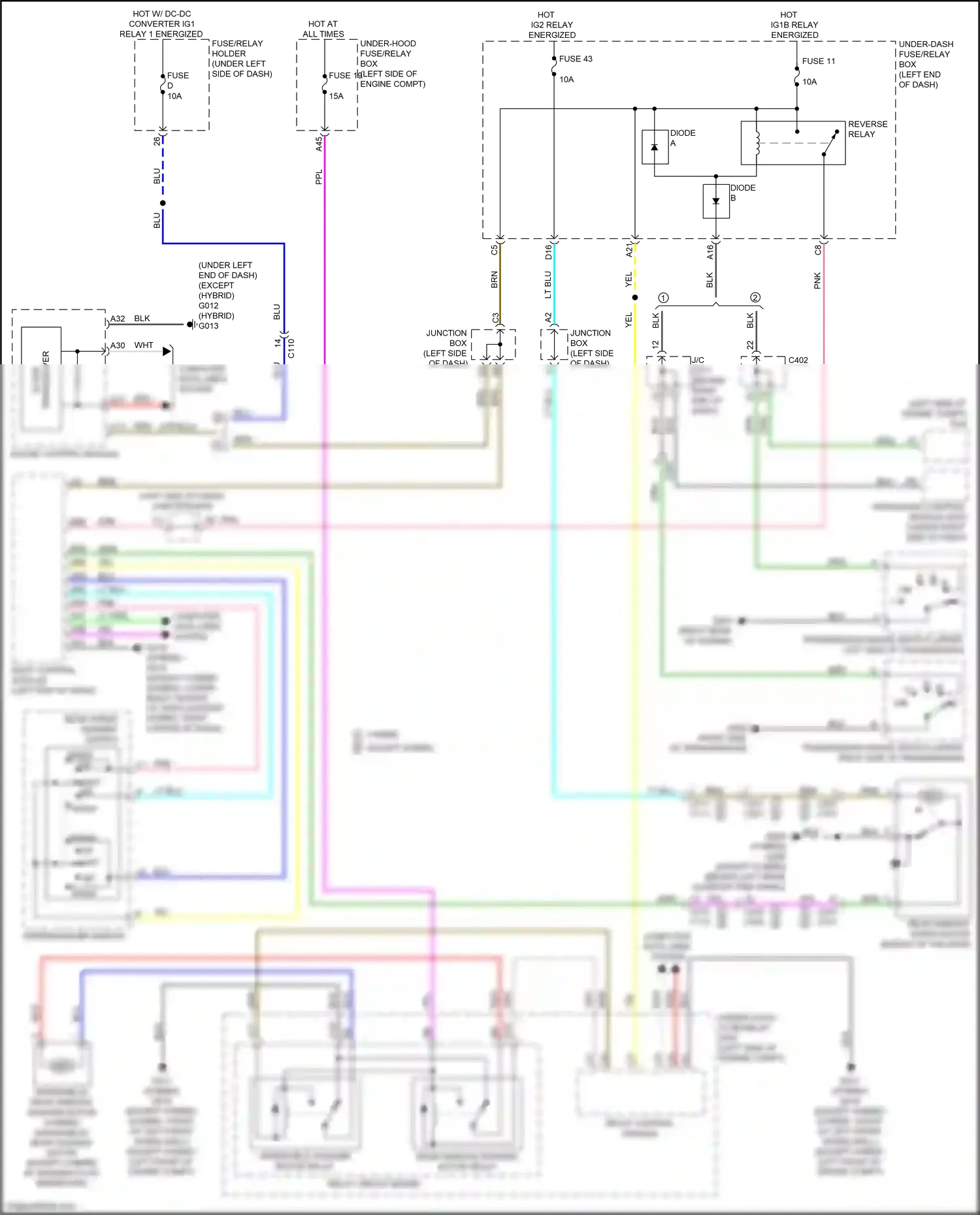 Wiring diagram junction box e for Honda CR-V VI (2022-2024) (10 of 11)