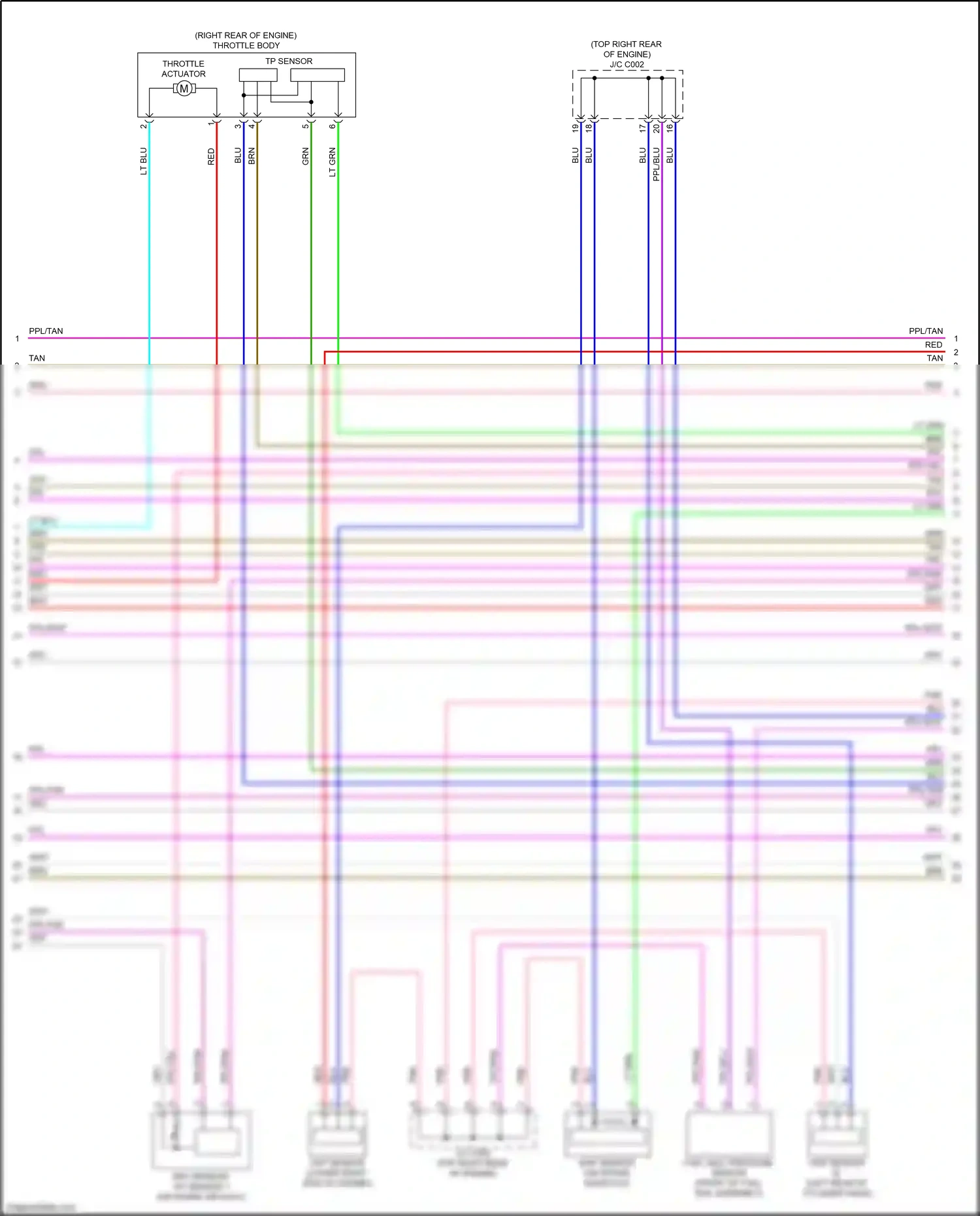 Wiring diagram maf sensor/ iat sensor 1 for Honda CR-V VI (2022-2024) (1 of 1)