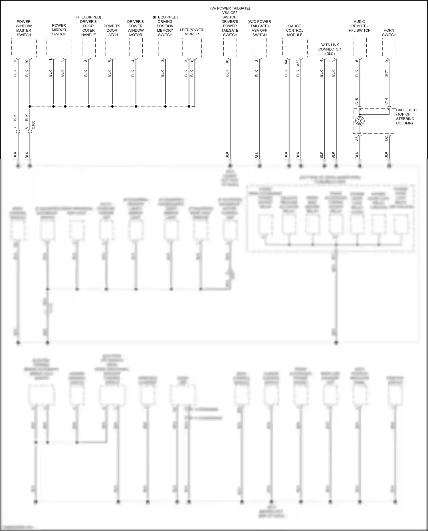 Wiring diagram multi-purpose camera unit for Honda CR-V VI (2022-2024) (3 of 7)