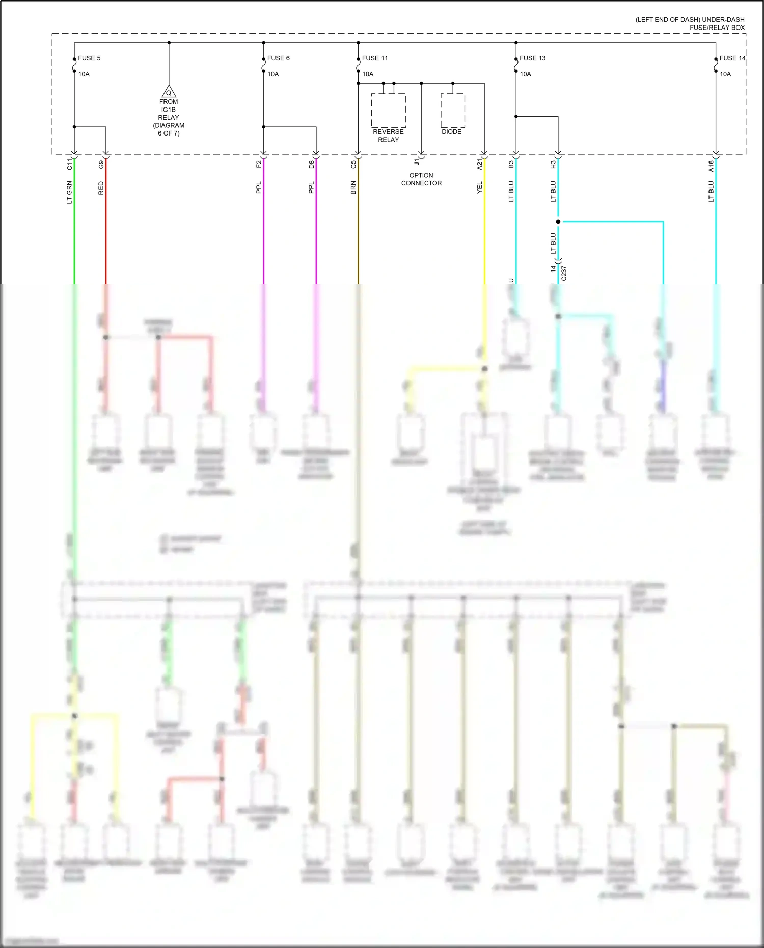 Wiring diagram parking, backup sensor control unit for Honda CR-V VI (2022-2024) (7 of 7)