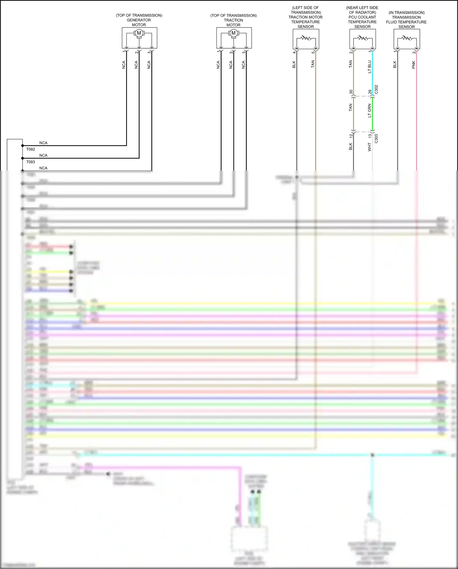 Wiring diagram pcu coolant temperature sensor for Honda CR-V VI (2022-2024) (3 of 3)