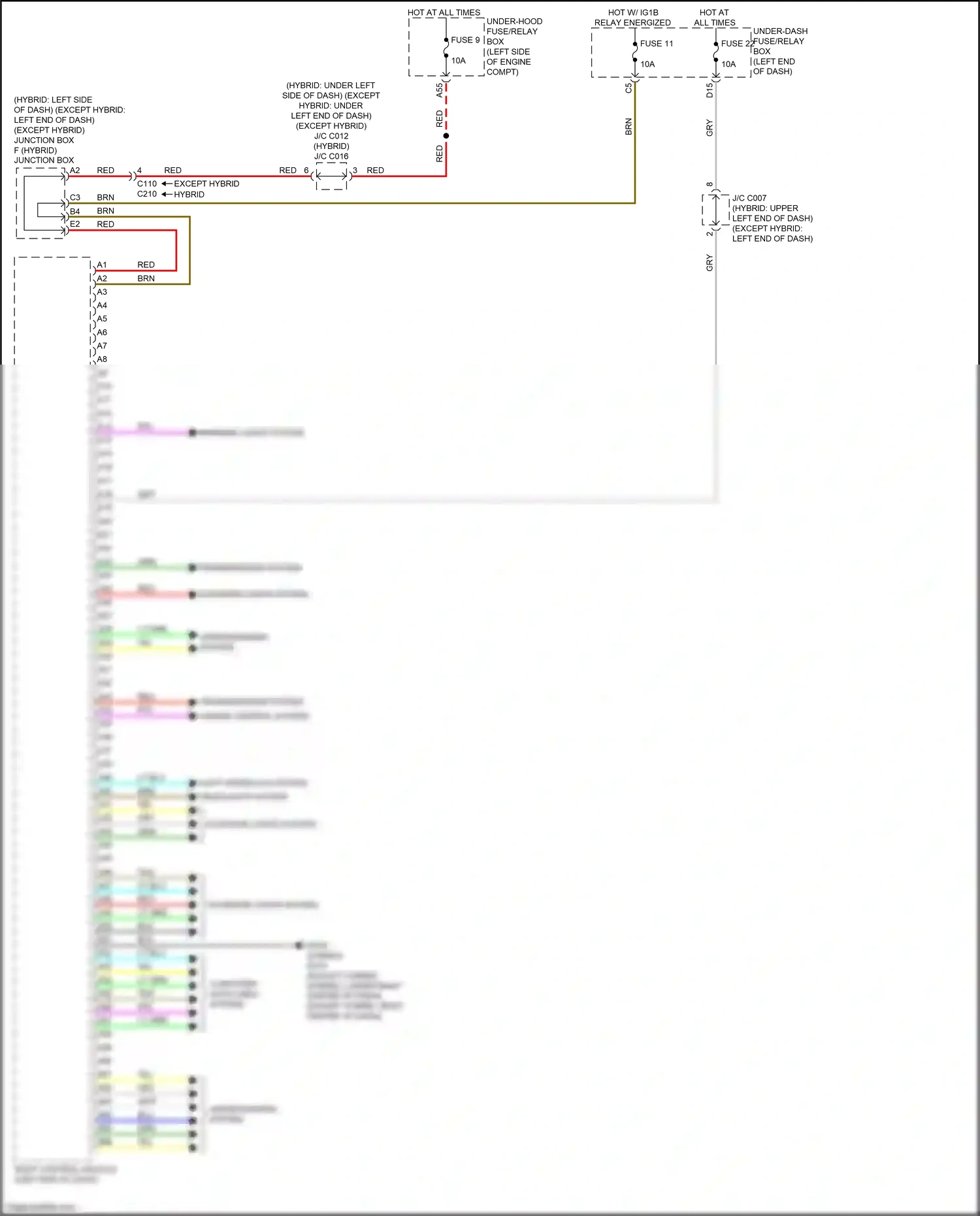 Wiring diagram transmissions system for Honda CR-V VI (2022-2024) (1 of 5)