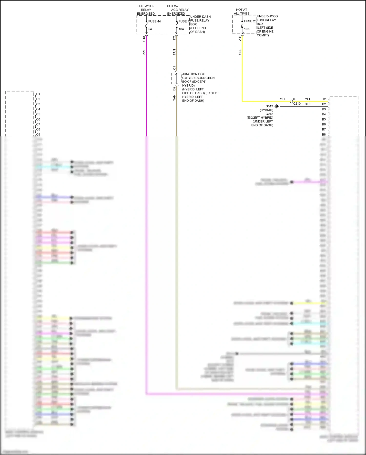 Wiring diagram transmissions system for Honda CR-V VI (2022-2024) (2 of 5)