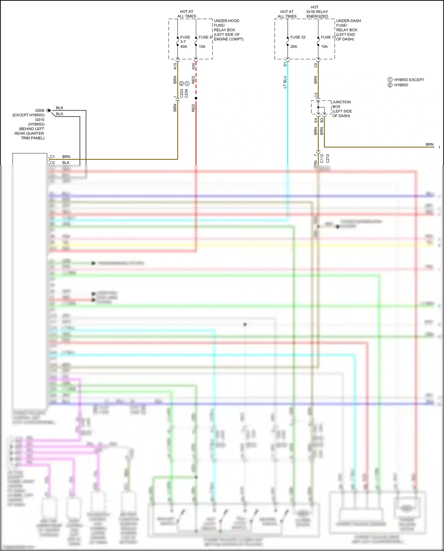 Wiring diagram transmissions system for Honda CR-V VI (2022-2024) (3 of 5)