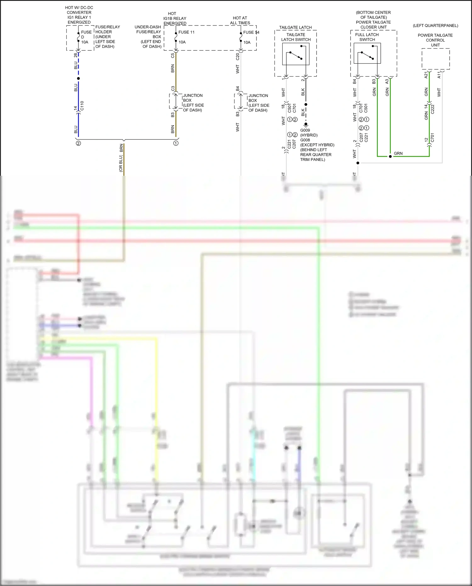 Wiring diagram vsa modulator control unit for Honda CR-V VI (2022-2024) (15 of 15)