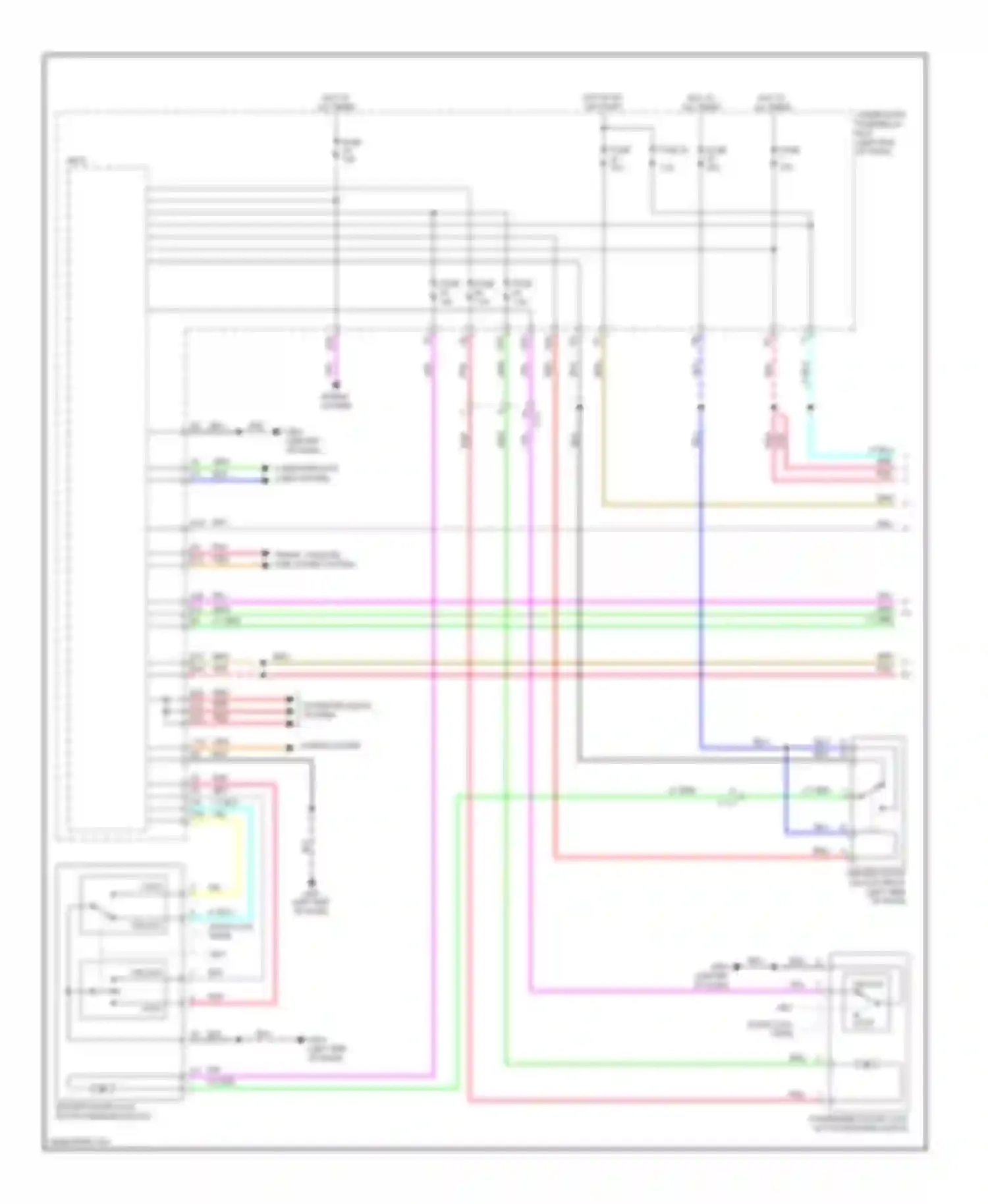 CR-Z Honda I (2010-2016): Forced entry circuit (1 of 2)