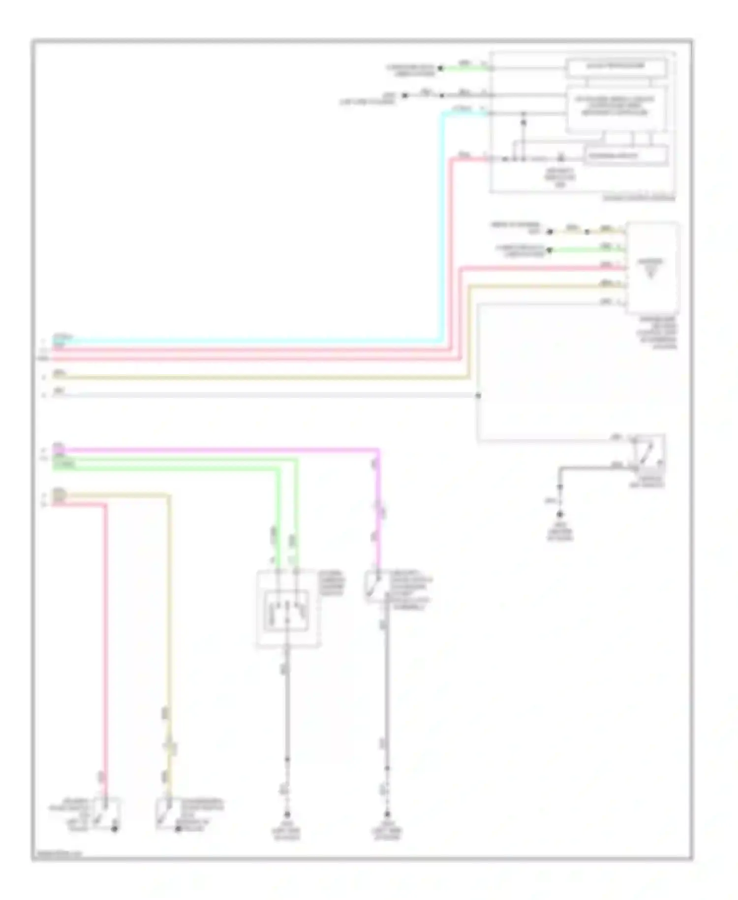CR-Z Honda I (2010-2016): Forced entry circuit (2 of 2)