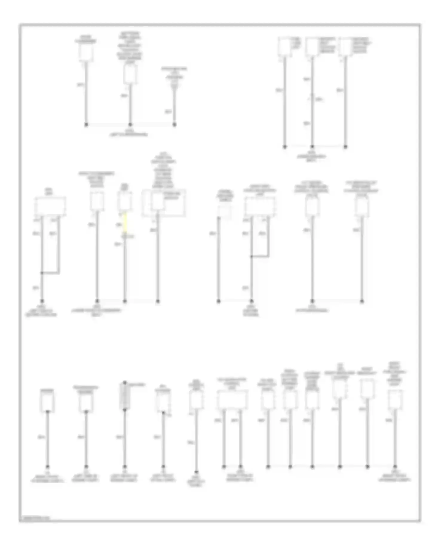 CR-Z Honda I (2010-2016): Ground distribution circuit (2 of 4)