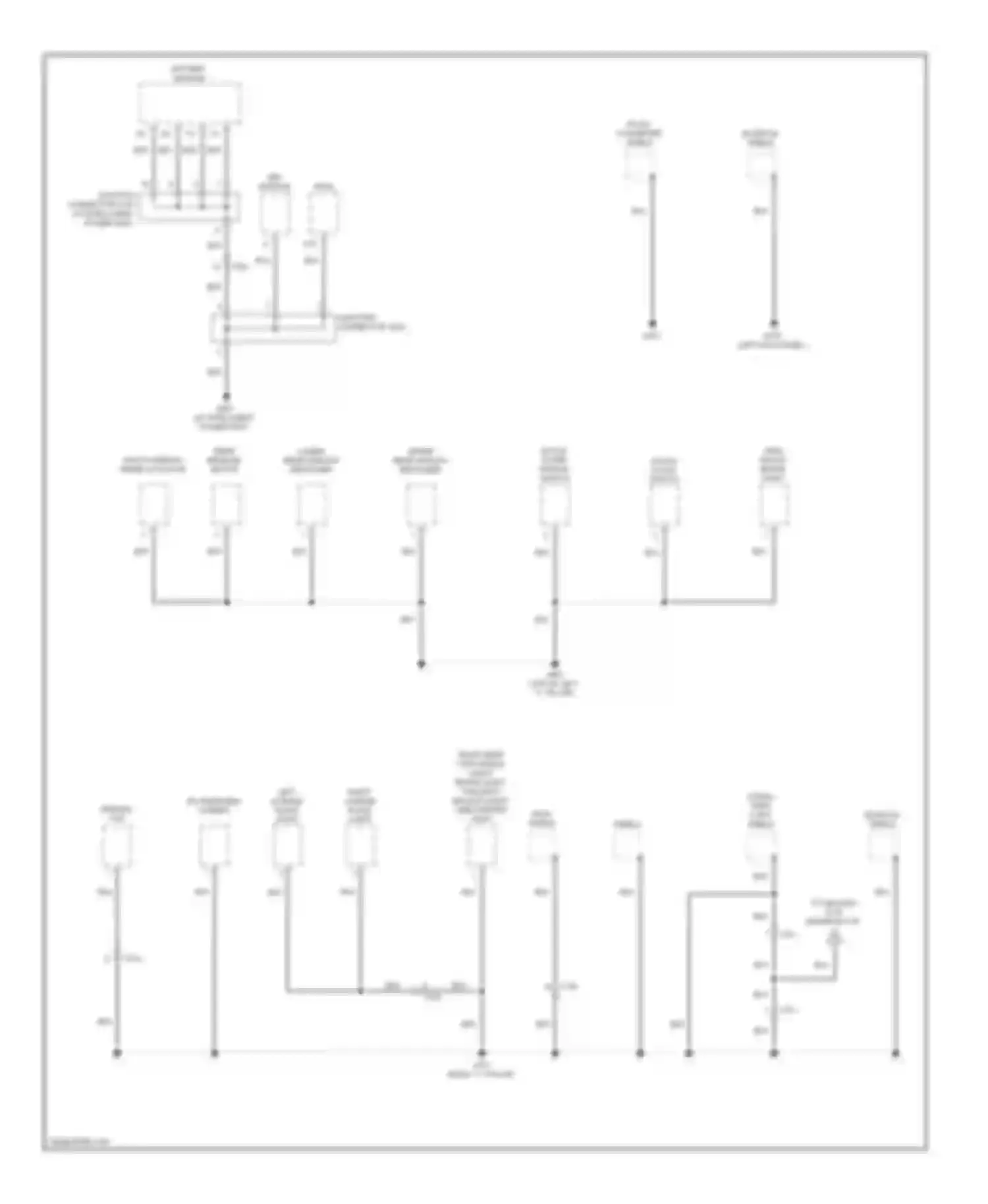 CR-Z Honda I (2010-2016): Ground distribution circuit (3 of 4)