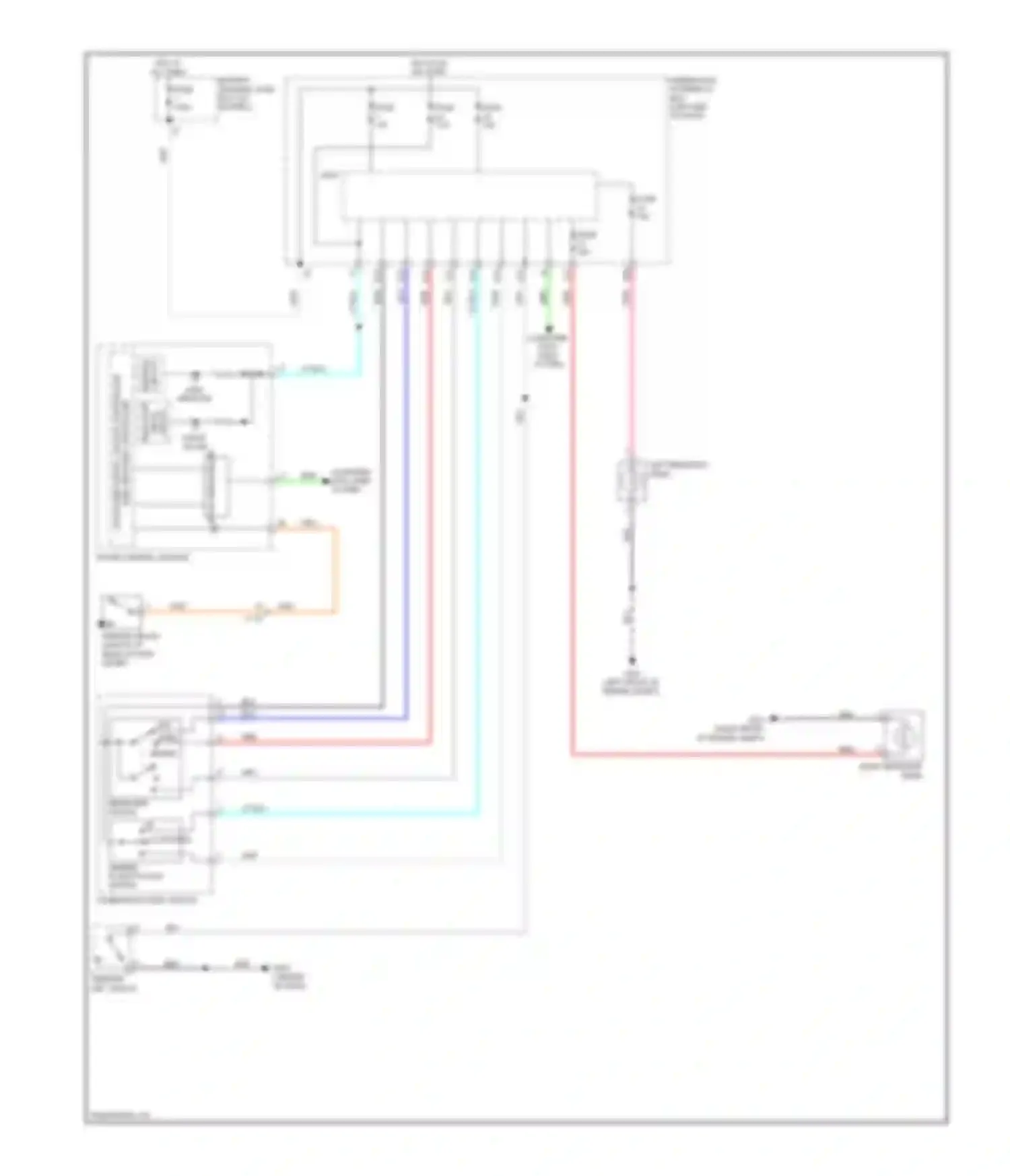 CR-Z Honda I (2010-2016): Headlights circuit, without hid headlamps