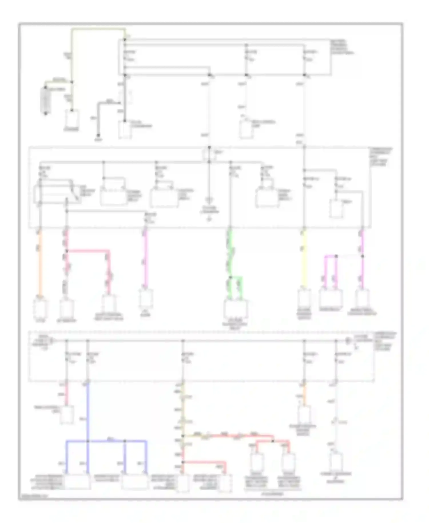 CR-Z Honda I (2010-2016): Power distribution circuit (1 of 4)