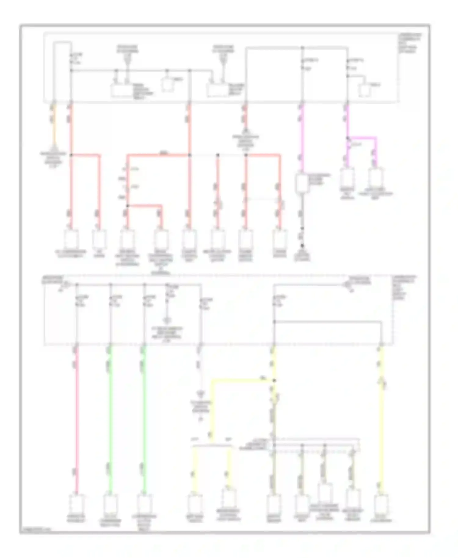 CR-Z Honda I (2010-2016): Power distribution circuit (2 of 4)