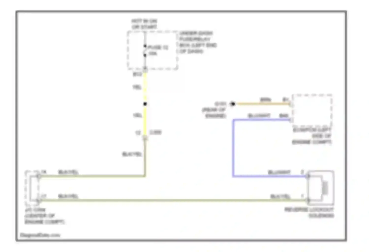 CR-Z Honda I (2010-2016): Reverse lockout circuit