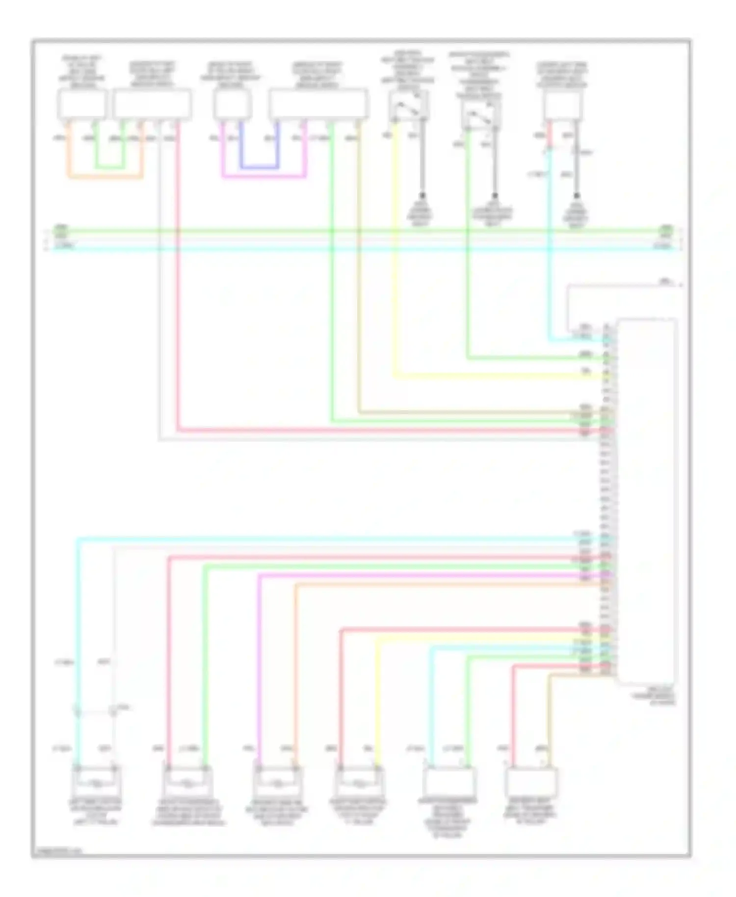 CR-Z Honda I (2010-2016): Supplemental restraints circuit (2 of 3)