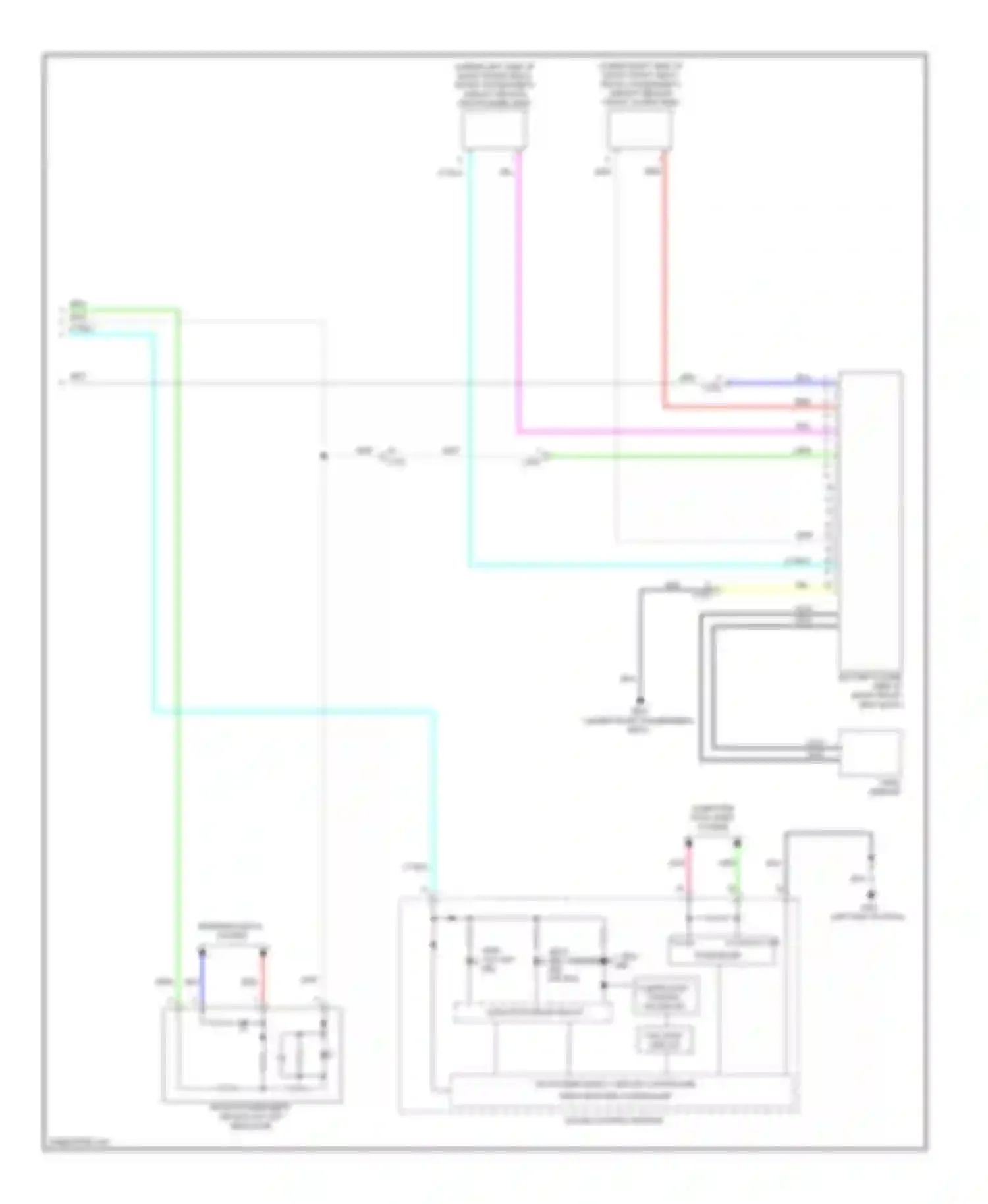 CR-Z Honda I (2010-2016): Supplemental restraints circuit (3 of 3)