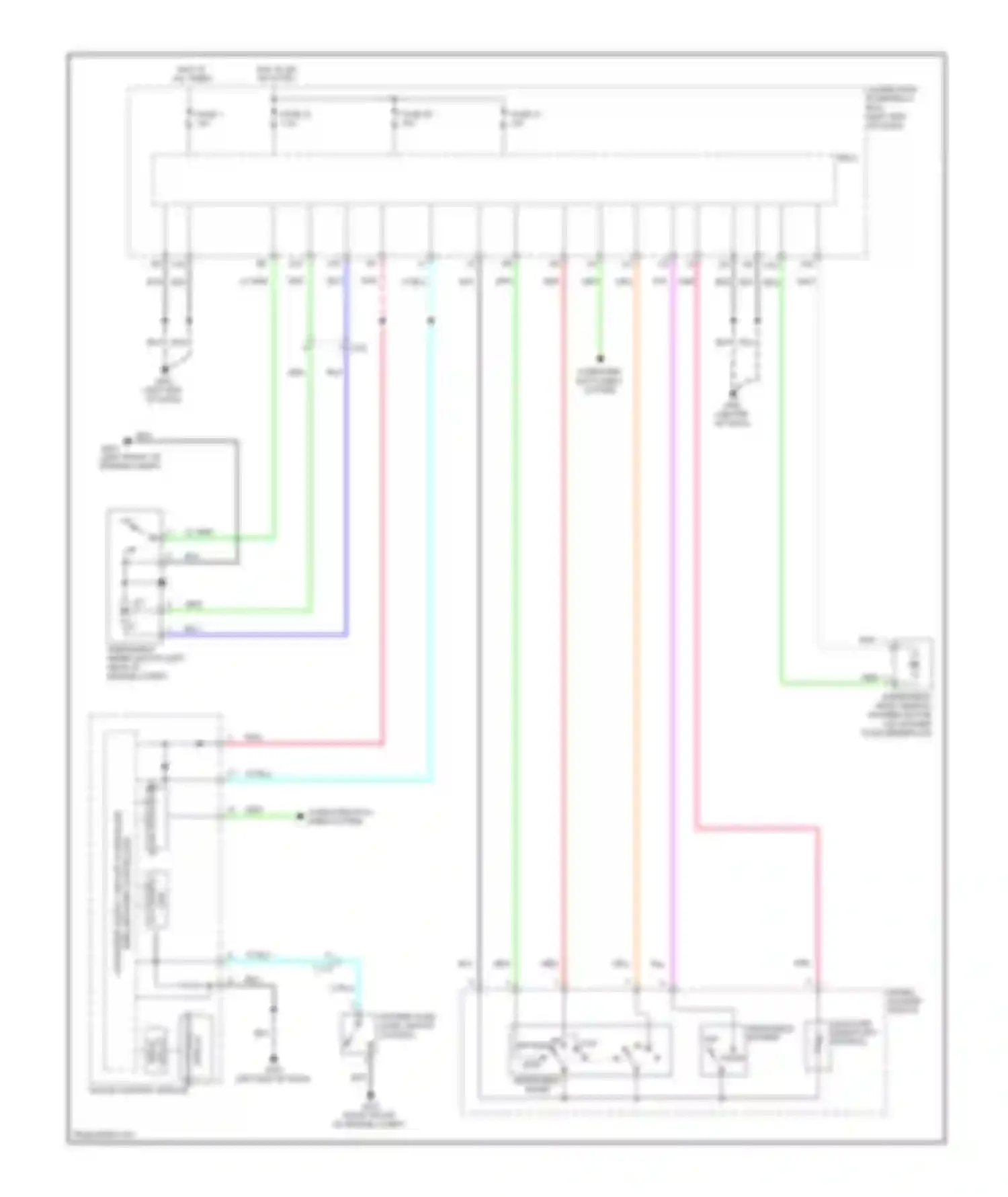 CR-Z Honda I (2010-2016): Front wiper/washer circuit