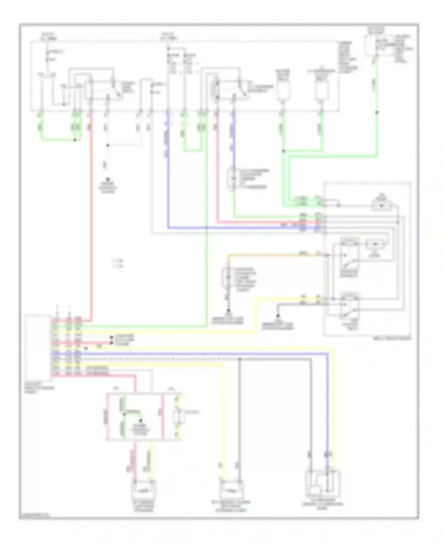 Crosstour Honda I facelift (2012-2015): Cooling fan circuit